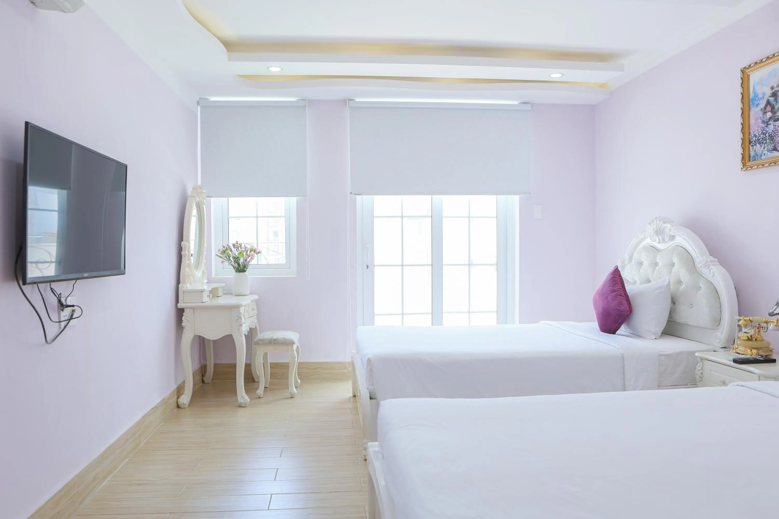 Bed in Happy Star Hotel Nha Trang