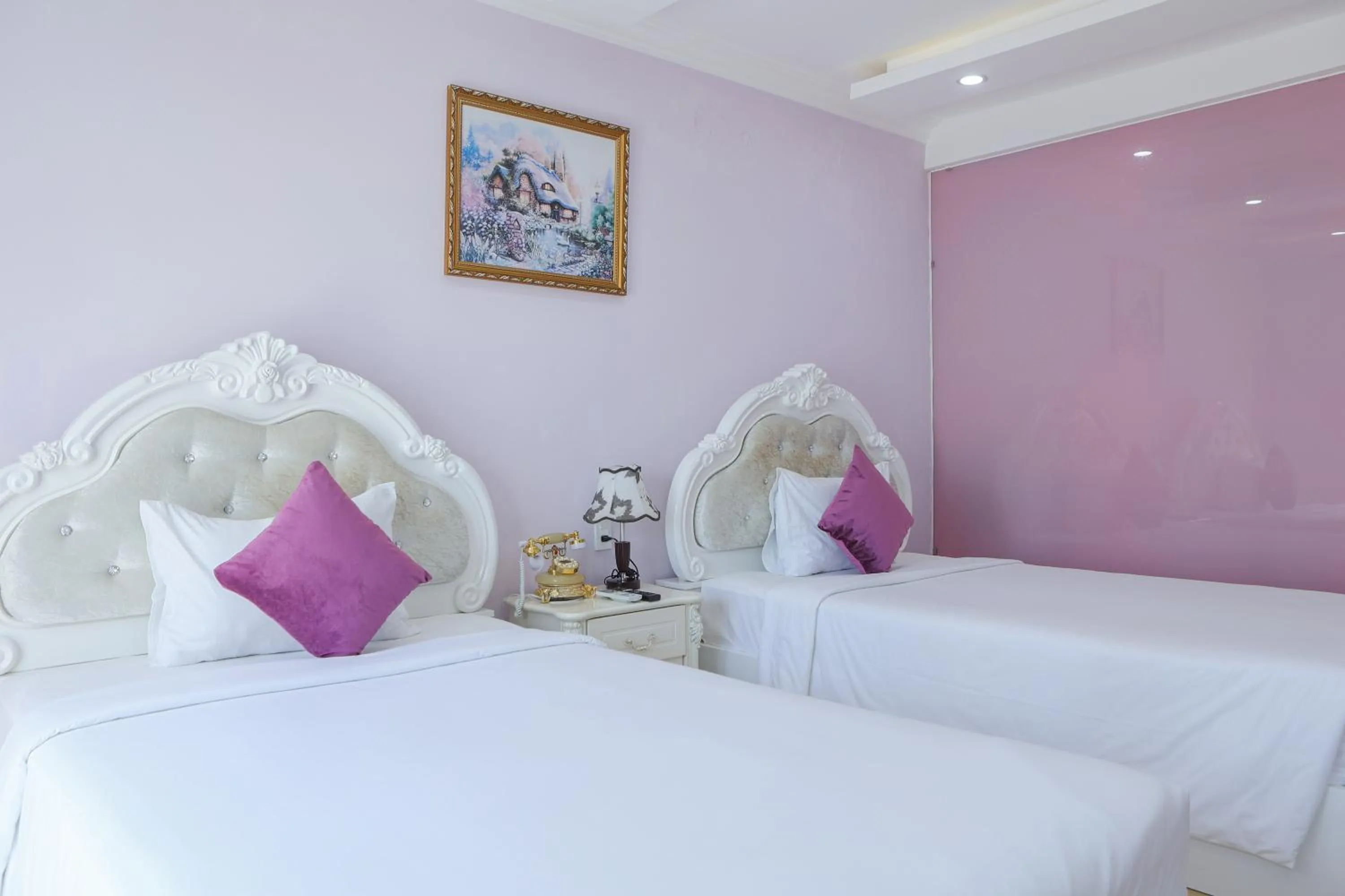 Bed in Happy Star Hotel Nha Trang