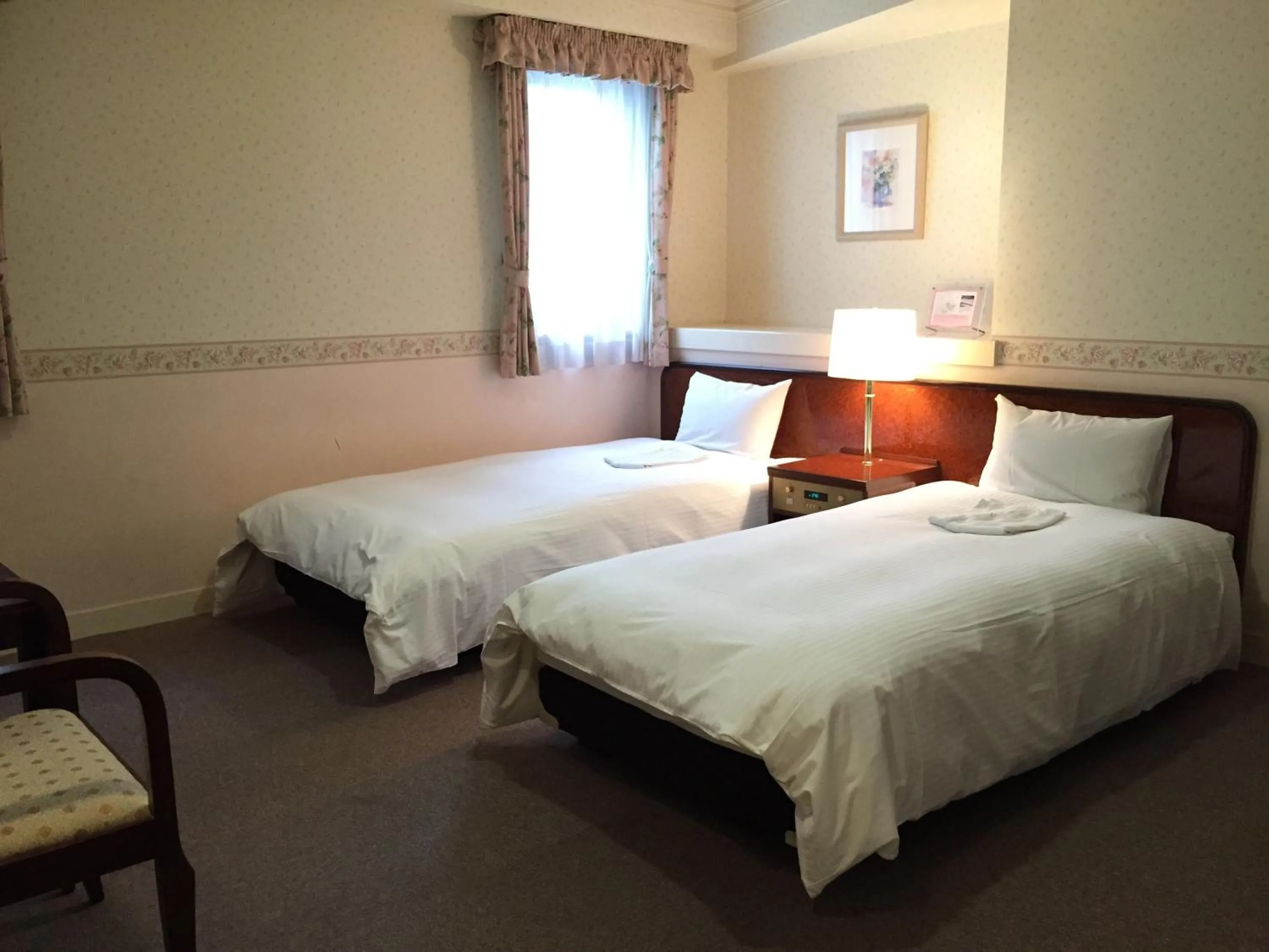 Decorative detail, Bed in Ueno Terminal Hotel