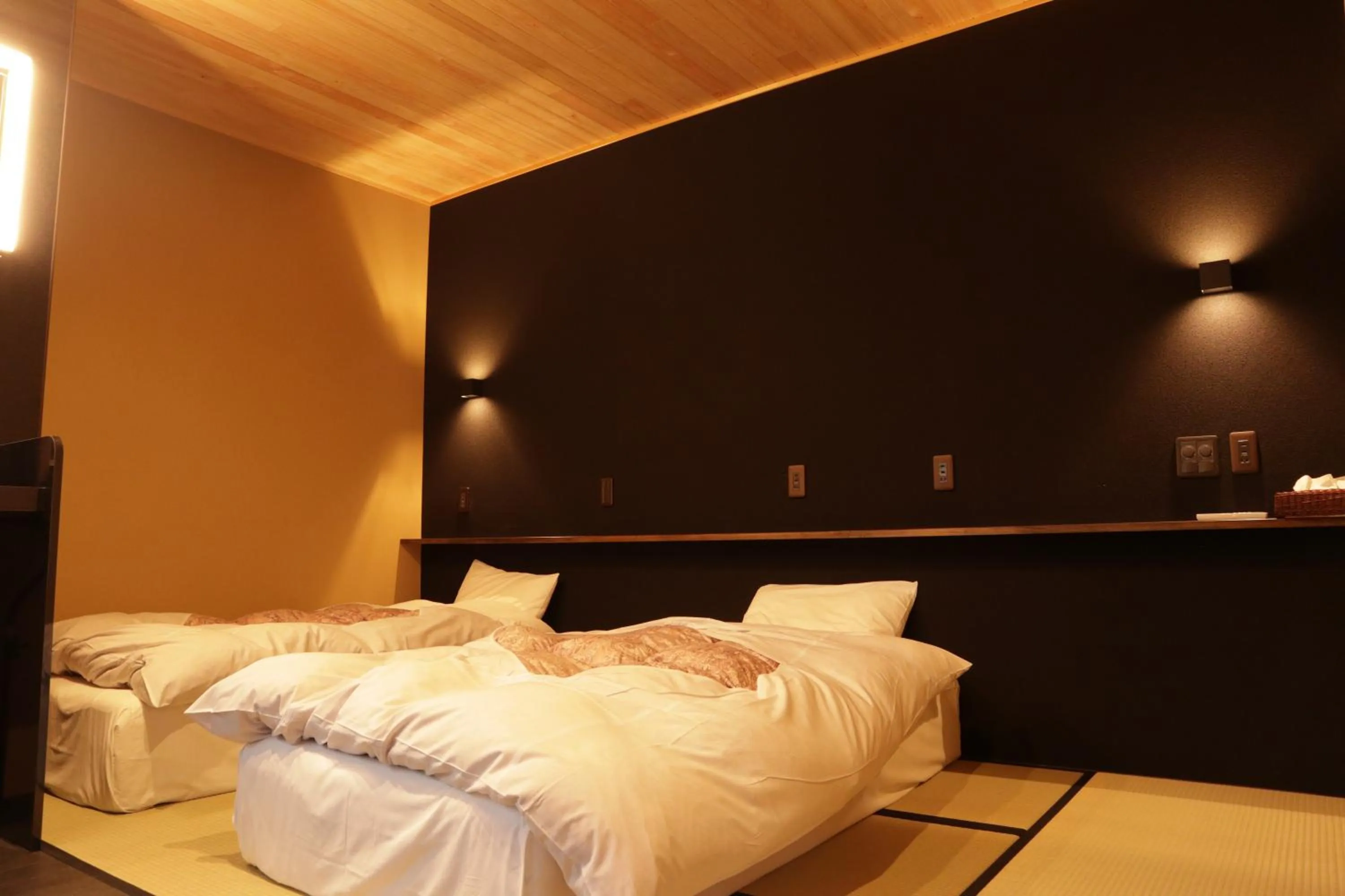 Bedroom, Bed in Shirakaba