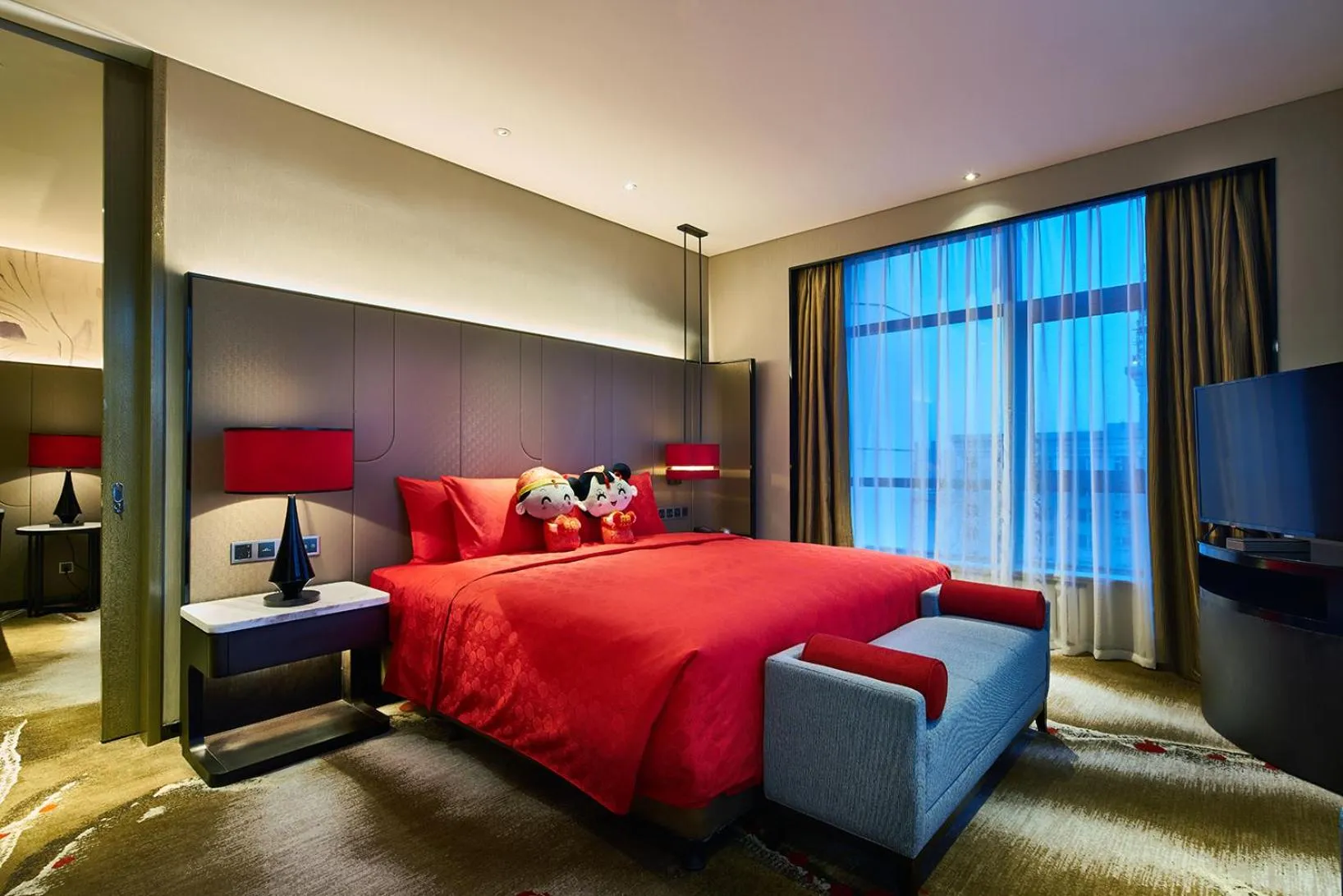 Property building, Bed in Wanda Realm Qiqihar