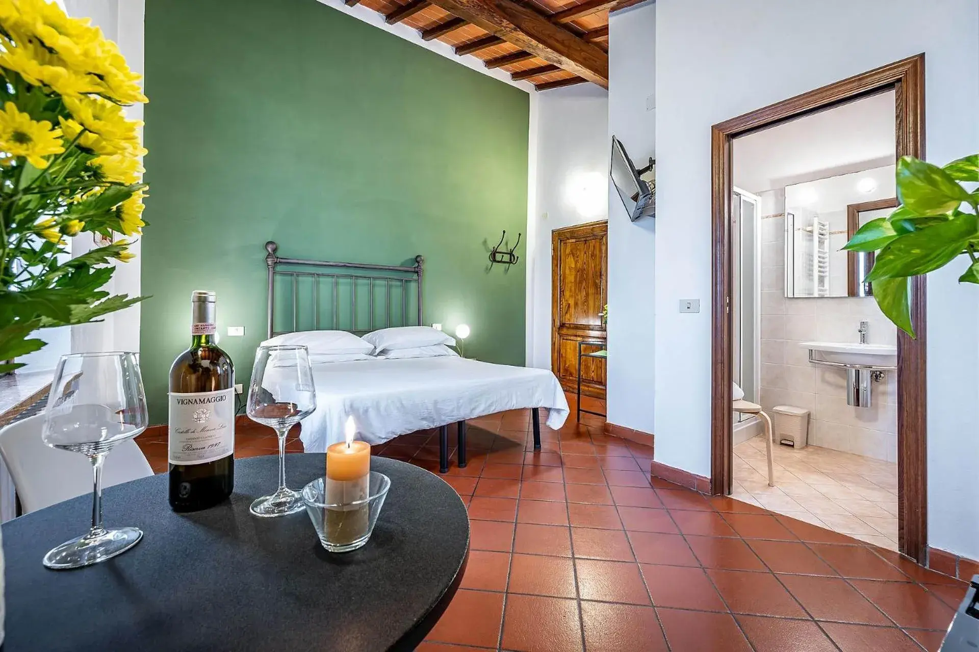Deluxe Double or Twin Room with City View in La Fornace Di Racciano Deluxe Double or Twin Room with City View in La Fornace Di Racciano