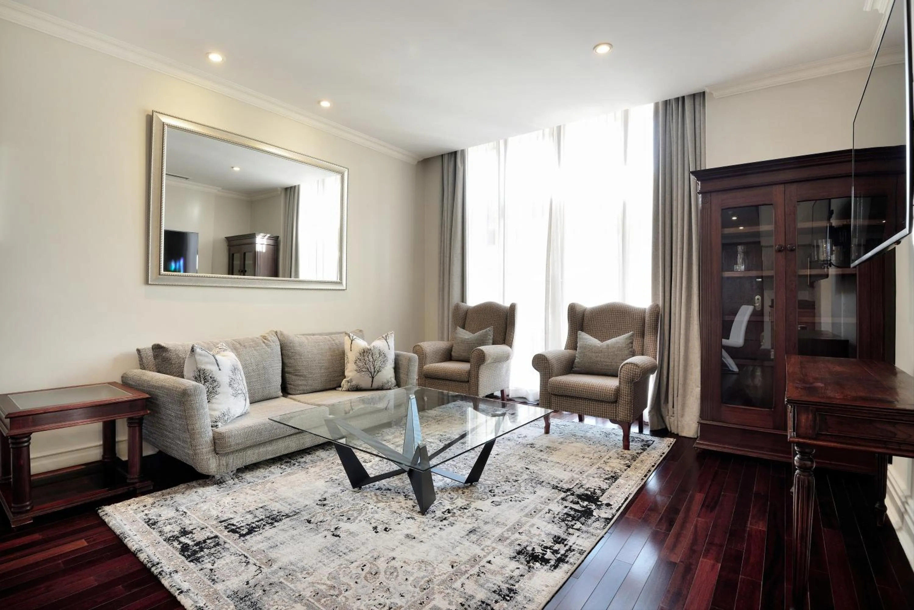 Living room in The Michelangelo Towers