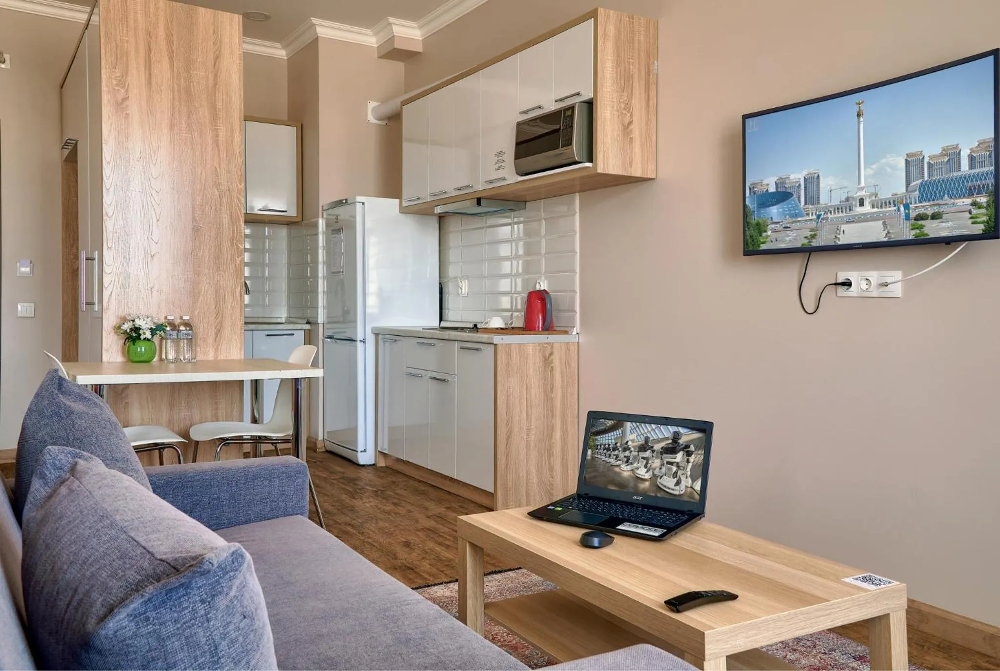 Kitchen or kitchenette in Aisha Bibi Hotel & Spa