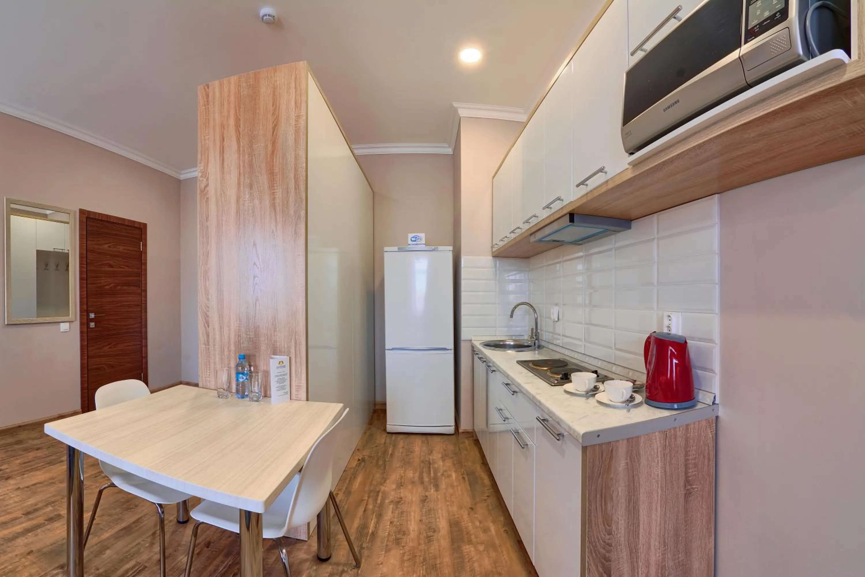 Kitchen or kitchenette in Aisha Bibi Hotel & Spa