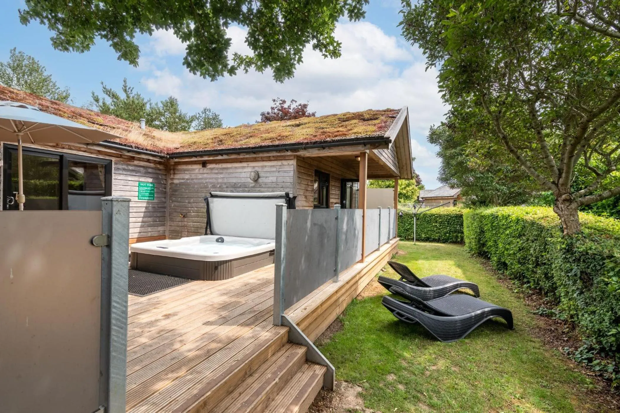 Hot Tub in Tor Farm Lodge