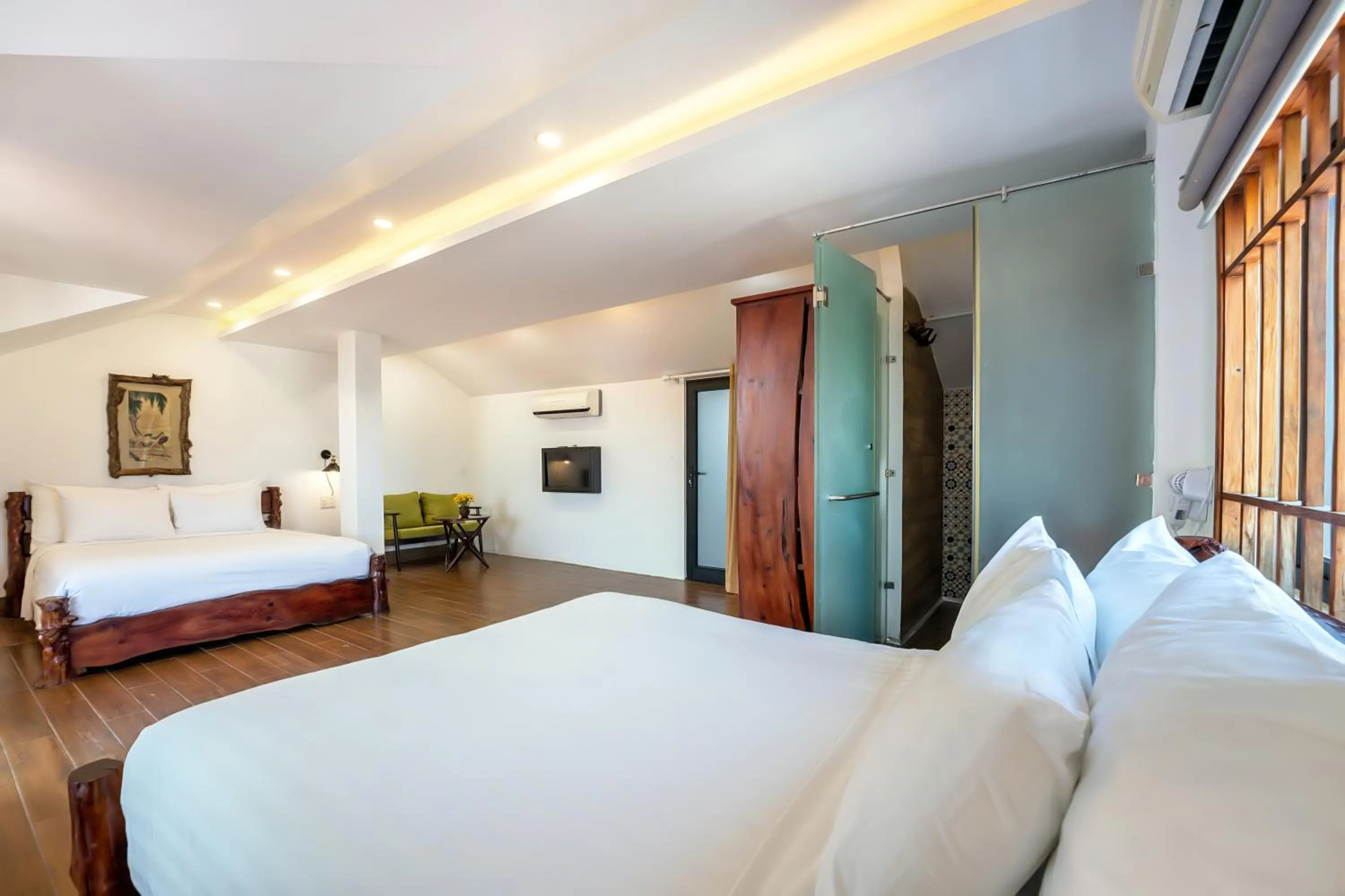 Bed in La An Old Town Hotel