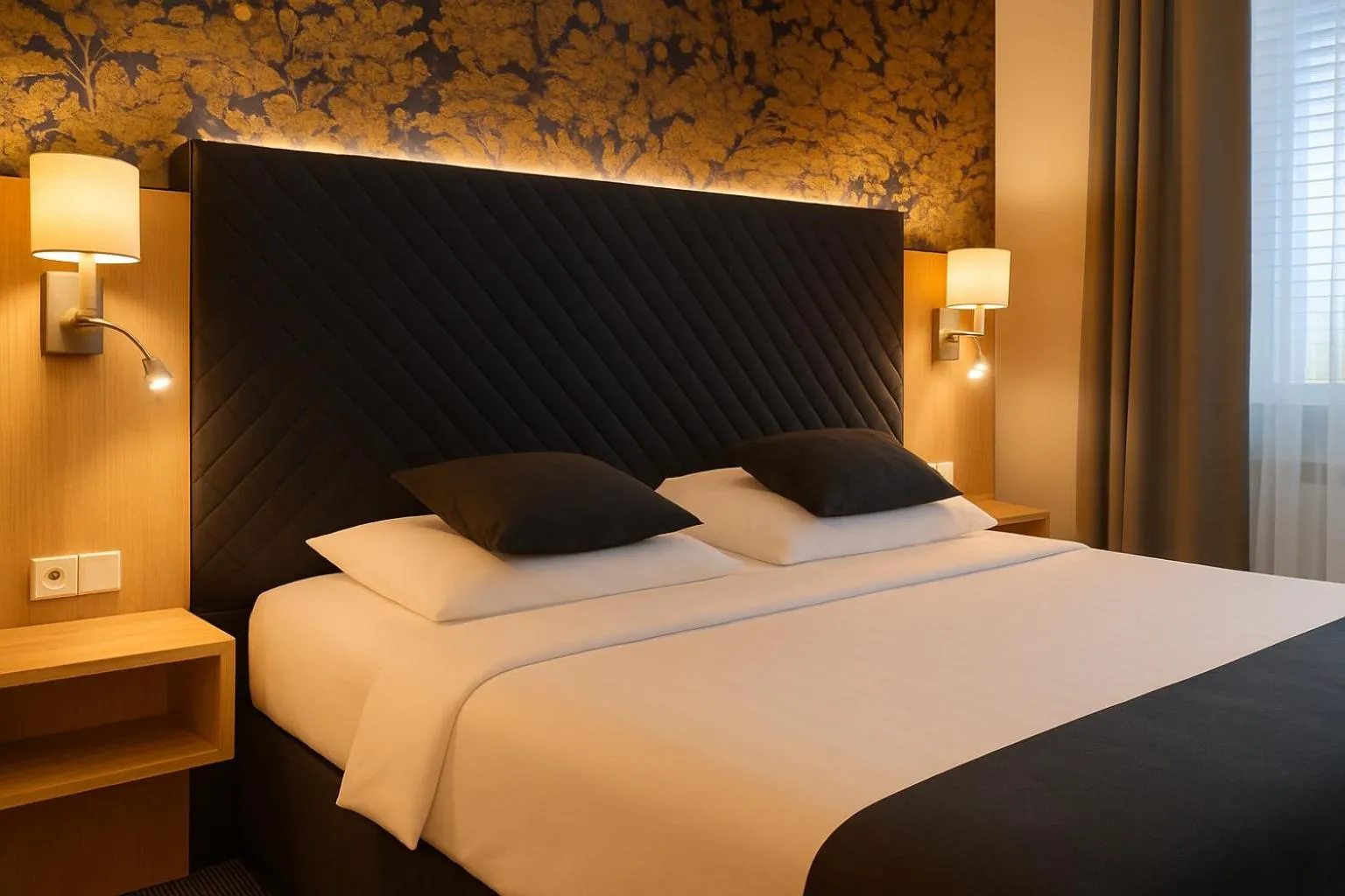 Bed in Pension Falconi