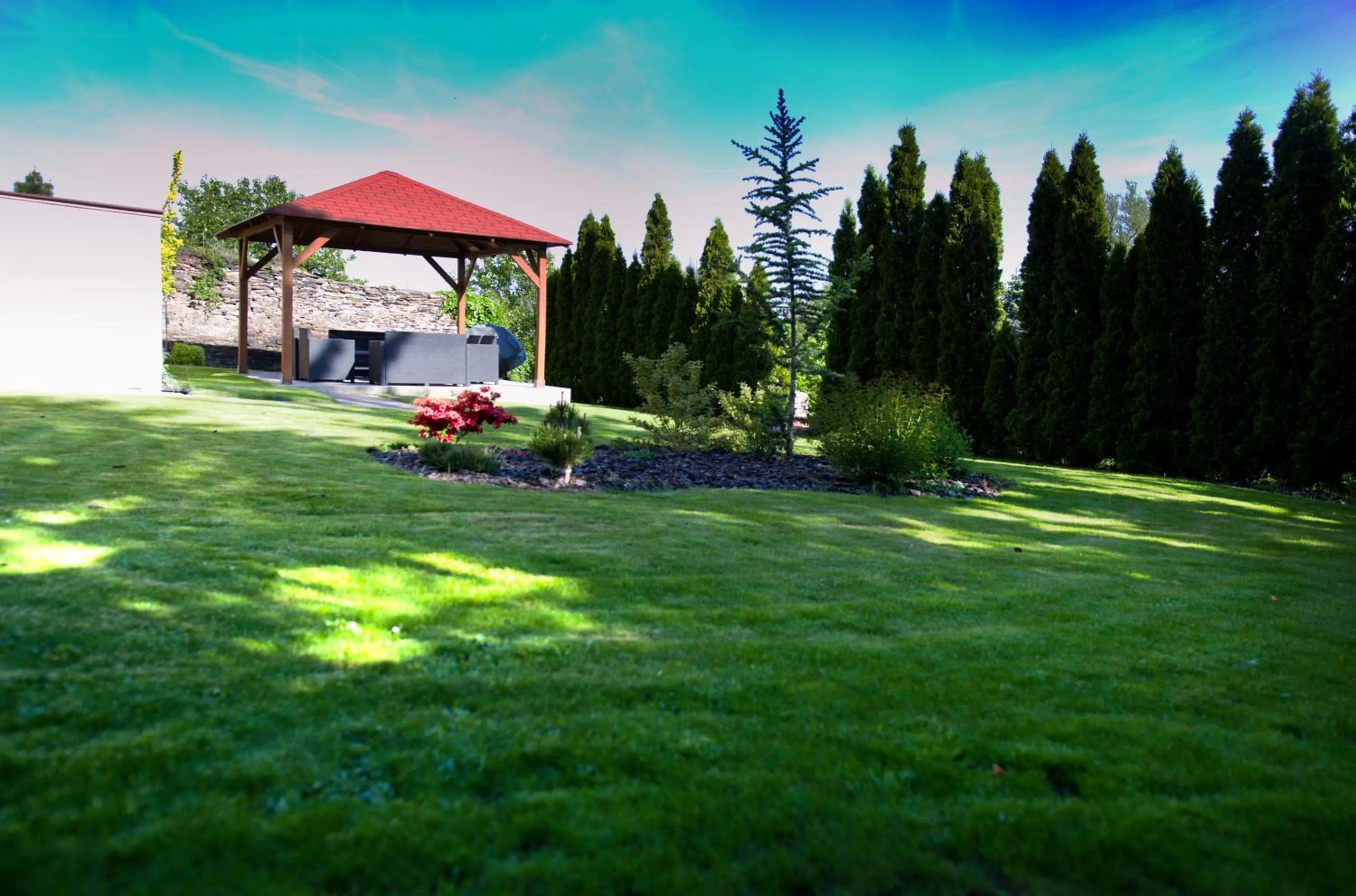 Garden in Pension Falconi