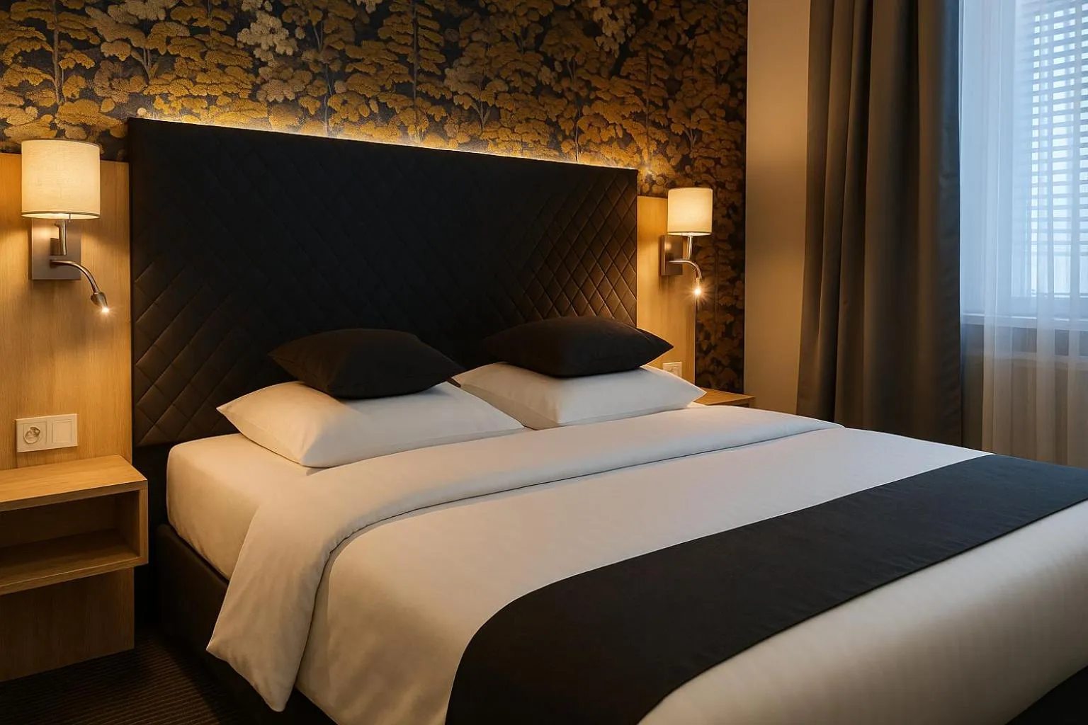 Bed in Pension Falconi