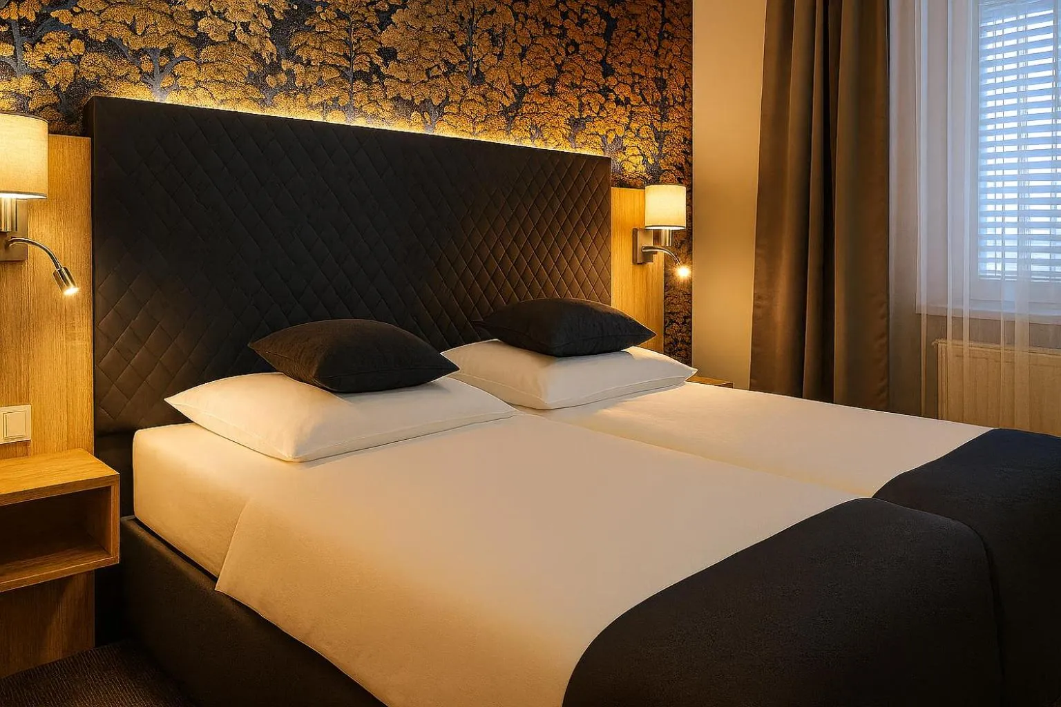 Bed in Pension Falconi