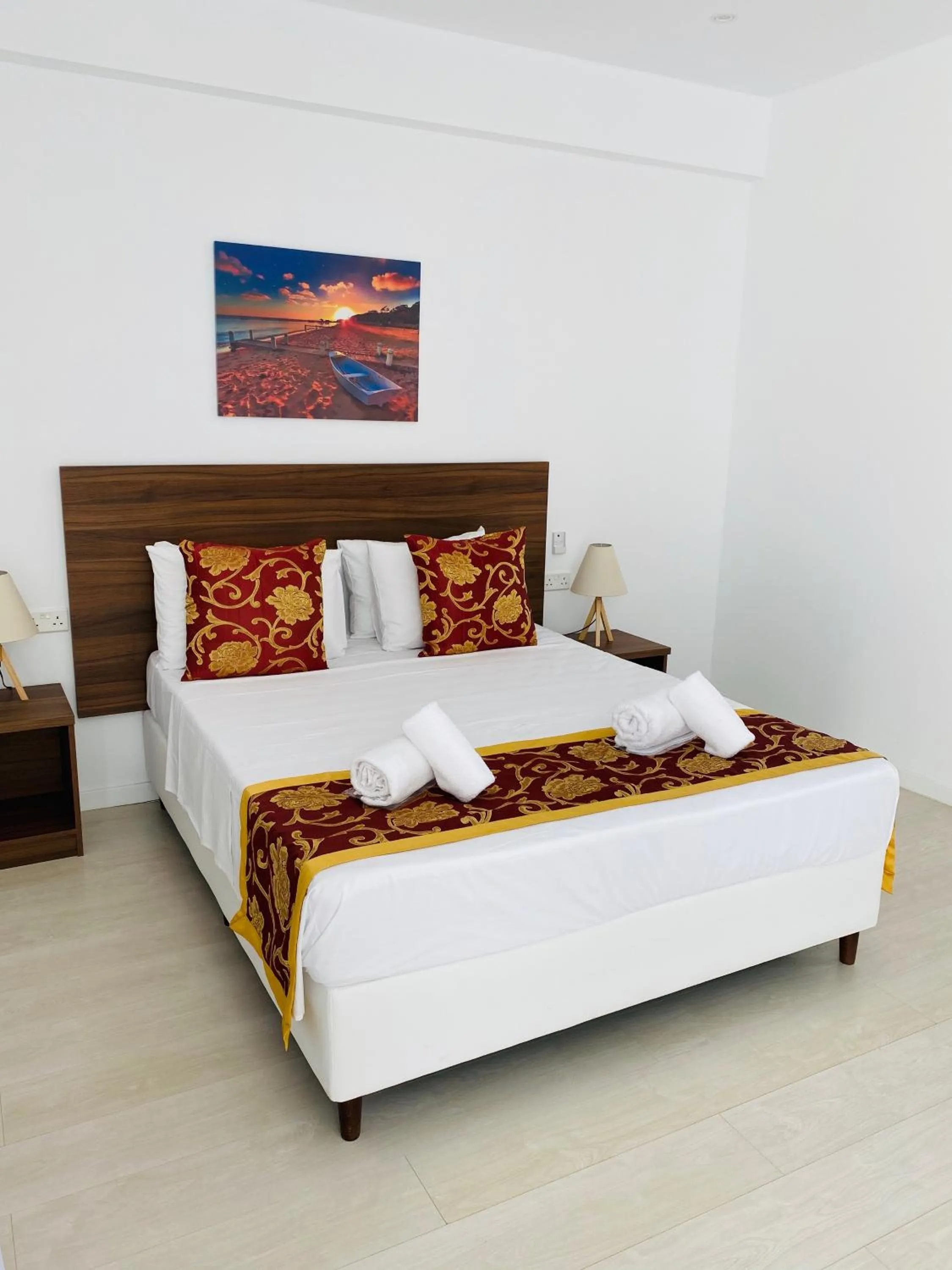 Bed in Lysithea Hotel