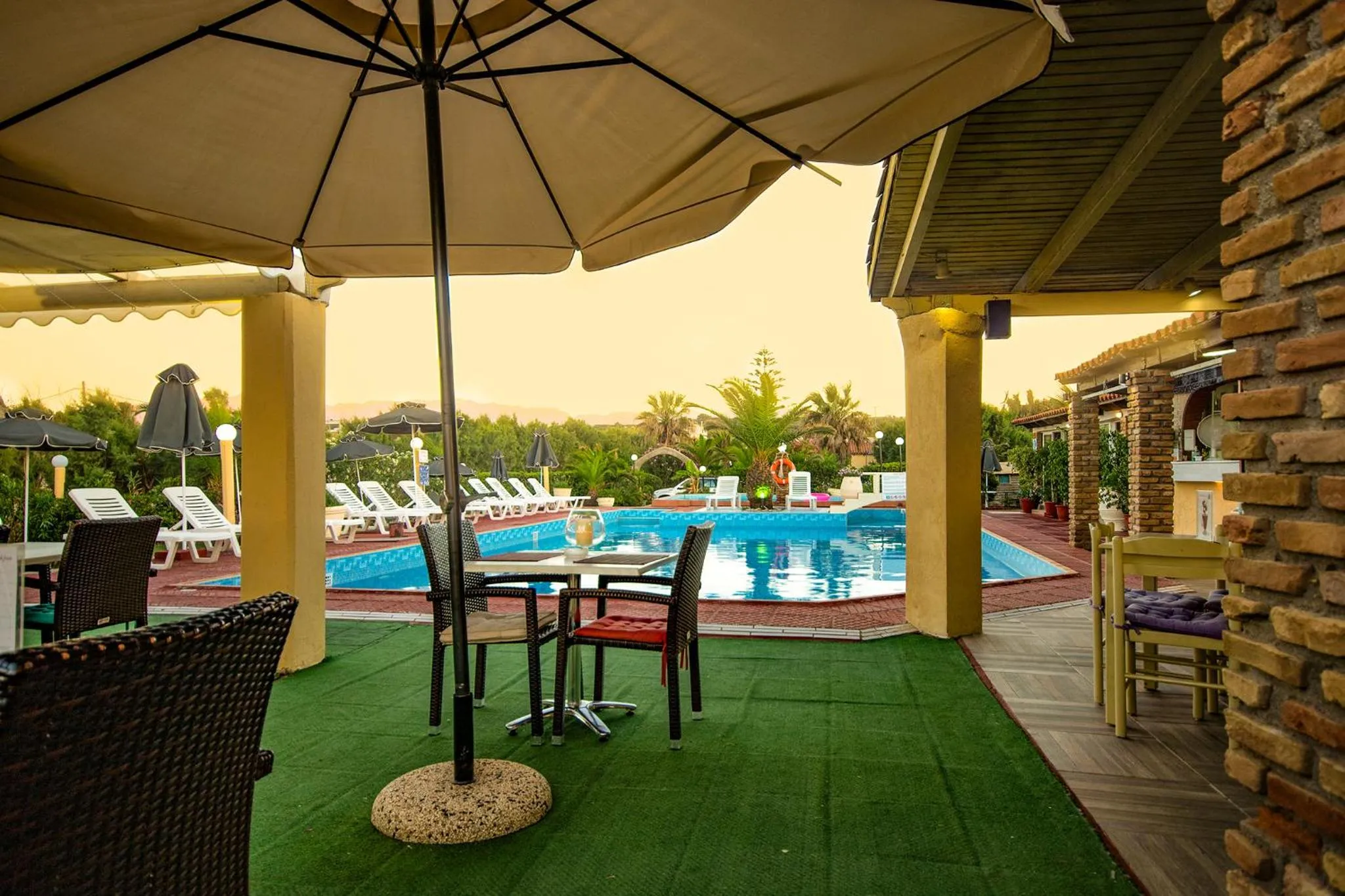 Pool view in Stavros Villas&Apartments