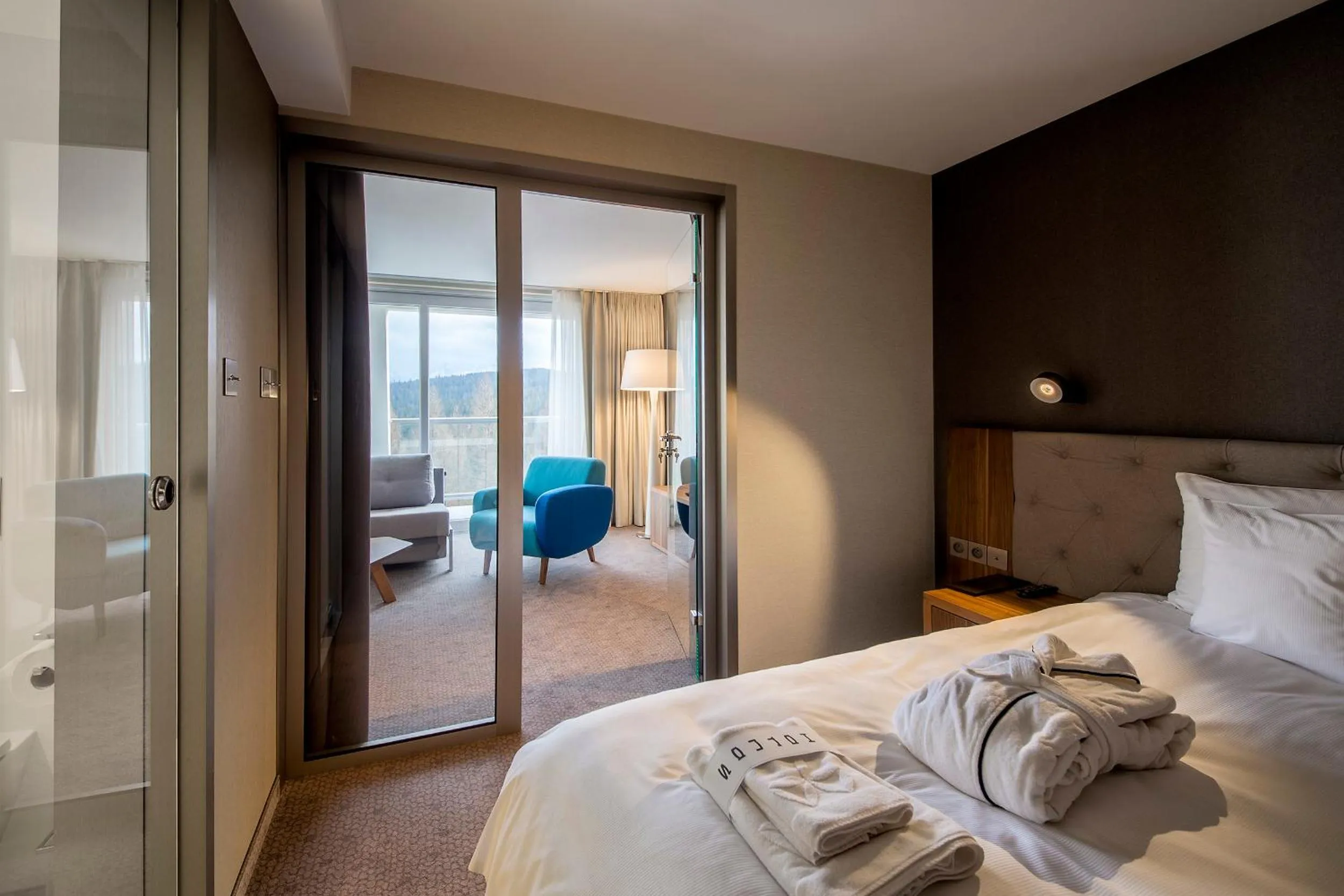 Photo of the whole room, Bed in Hotel HARNAŚ dla dorosłych z widokiem na Tatry - Adults only