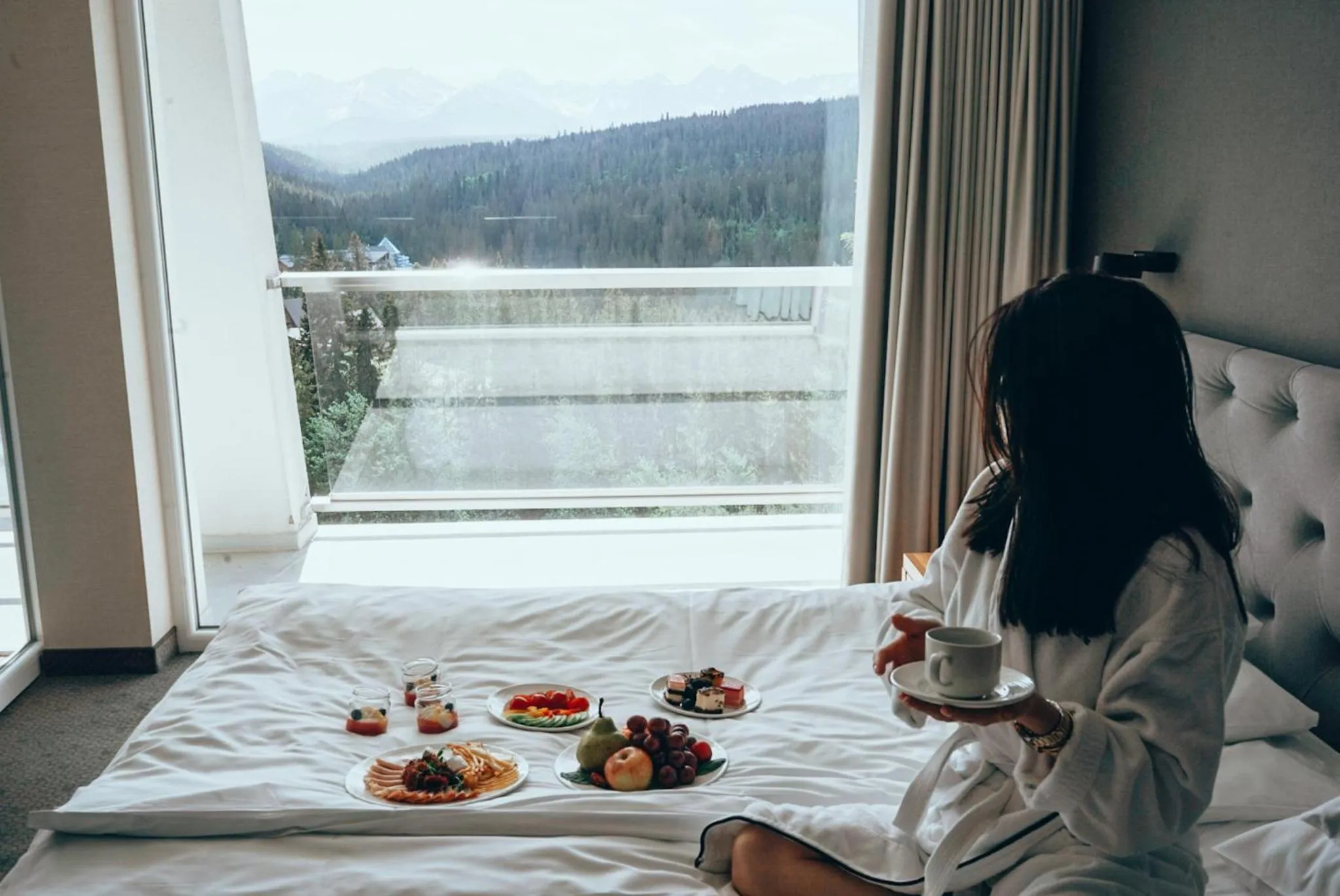 Bed in Hotel HARNAŚ dla dorosłych z widokiem na Tatry - Adults only