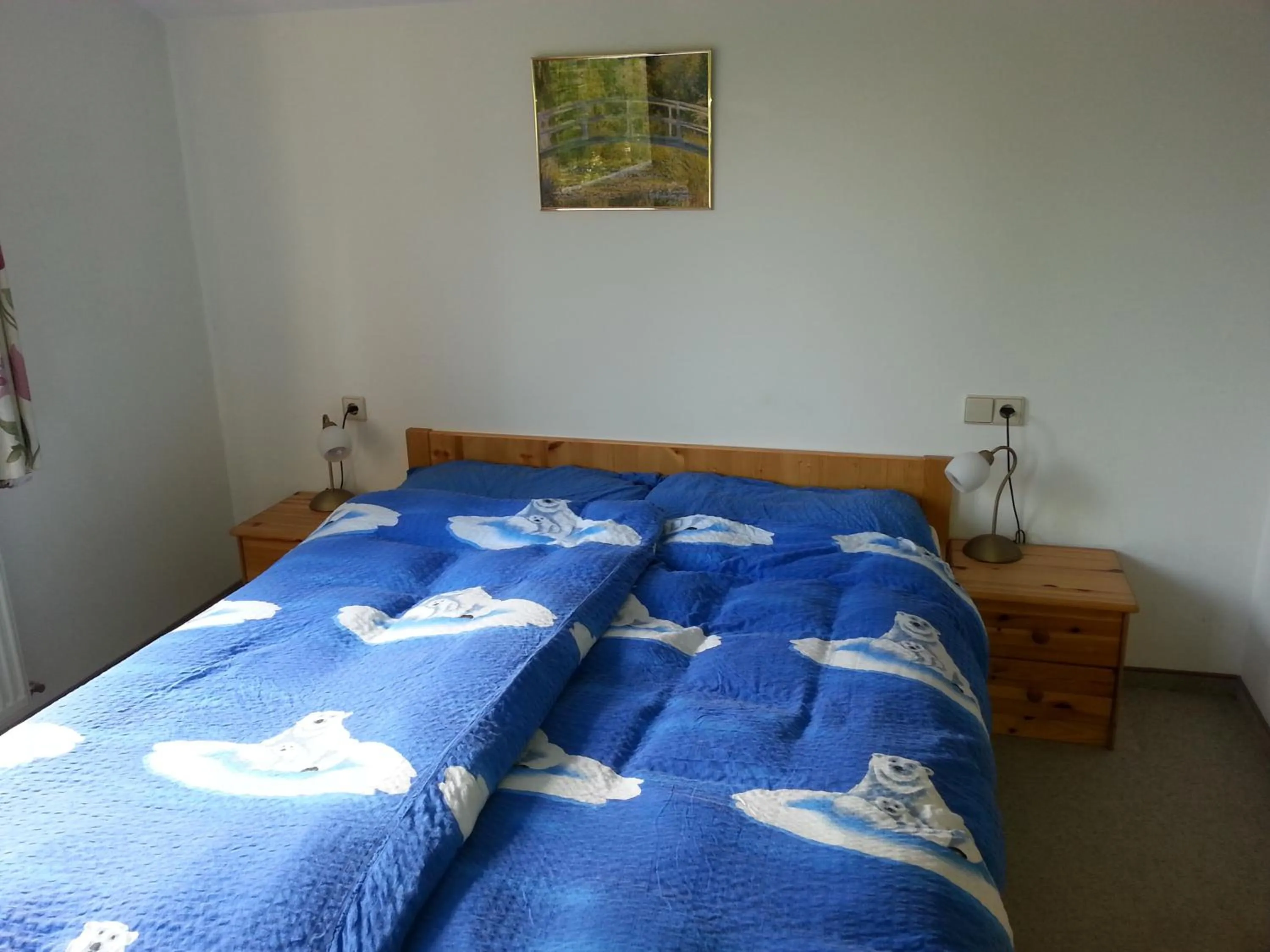 Bedroom in Fichtenblockhütte