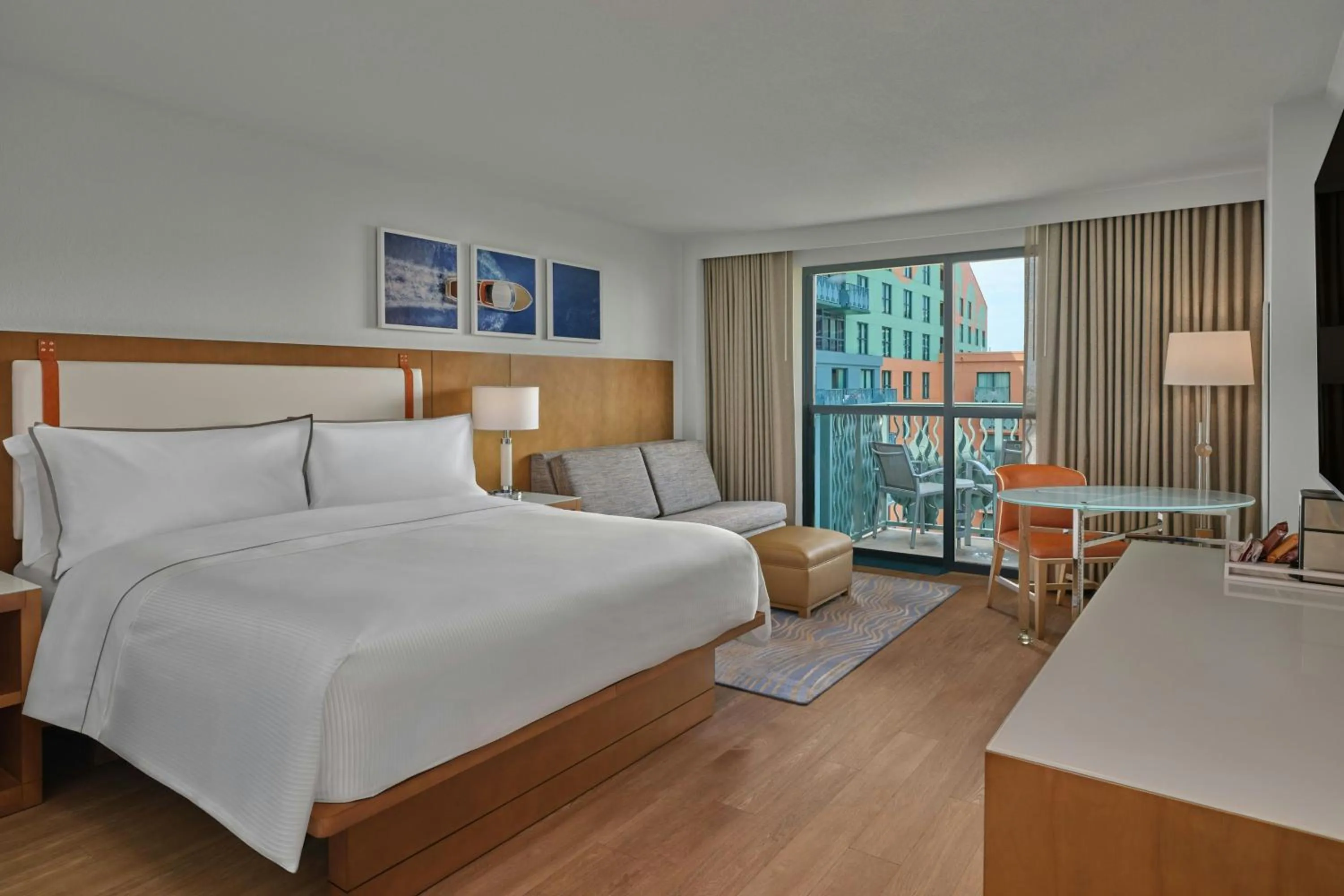 Photo of the whole room, Bed in Walt Disney World Swan