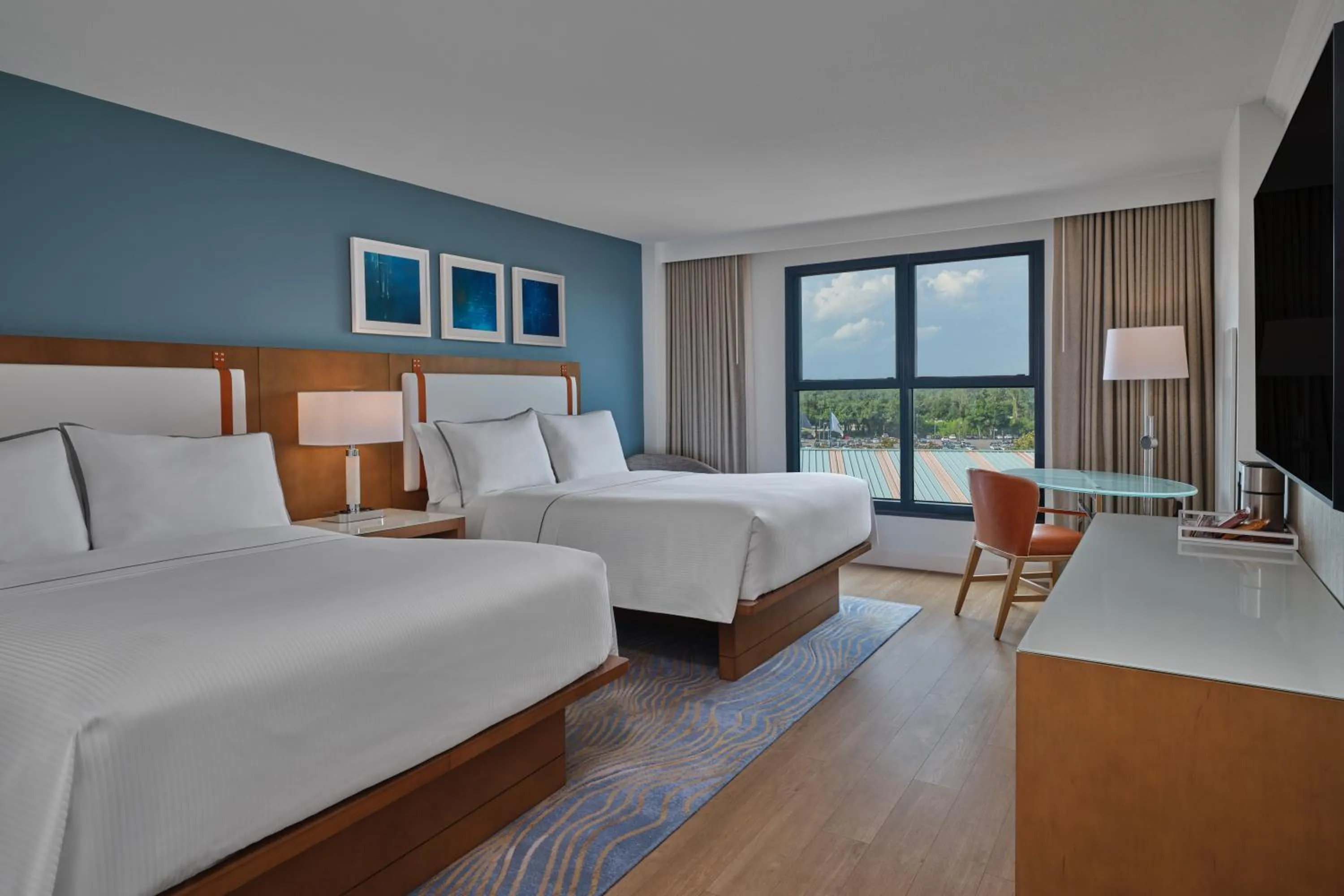 Bedroom, Bed in Walt Disney World Swan