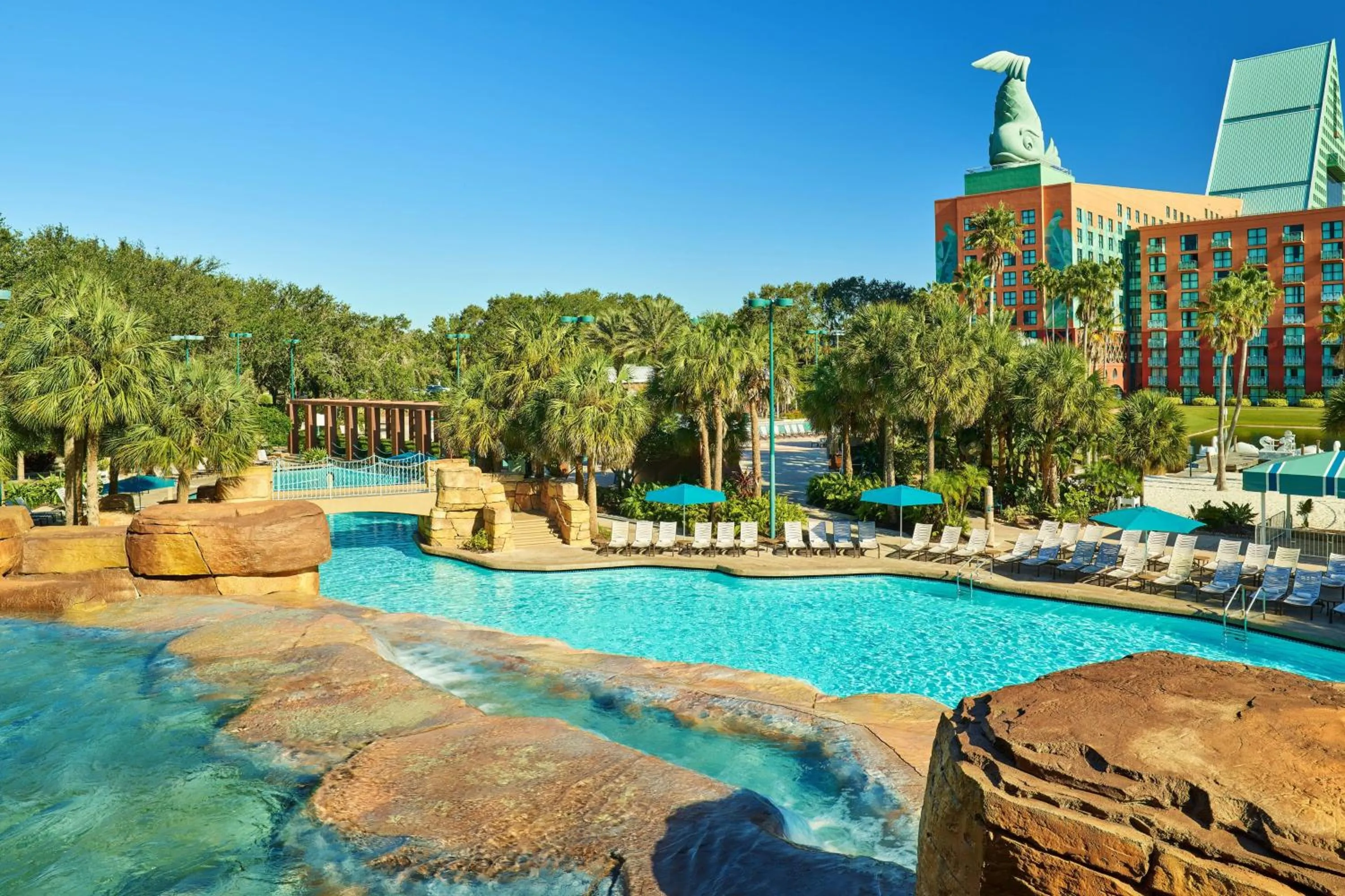 Swimming pool in Walt Disney World Swan
