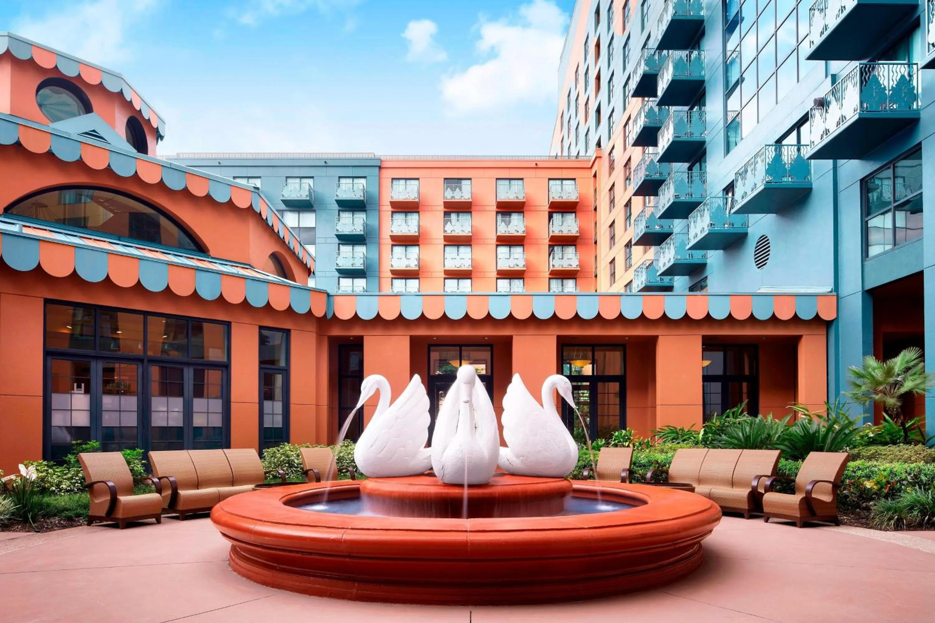 Property building in Walt Disney World Swan