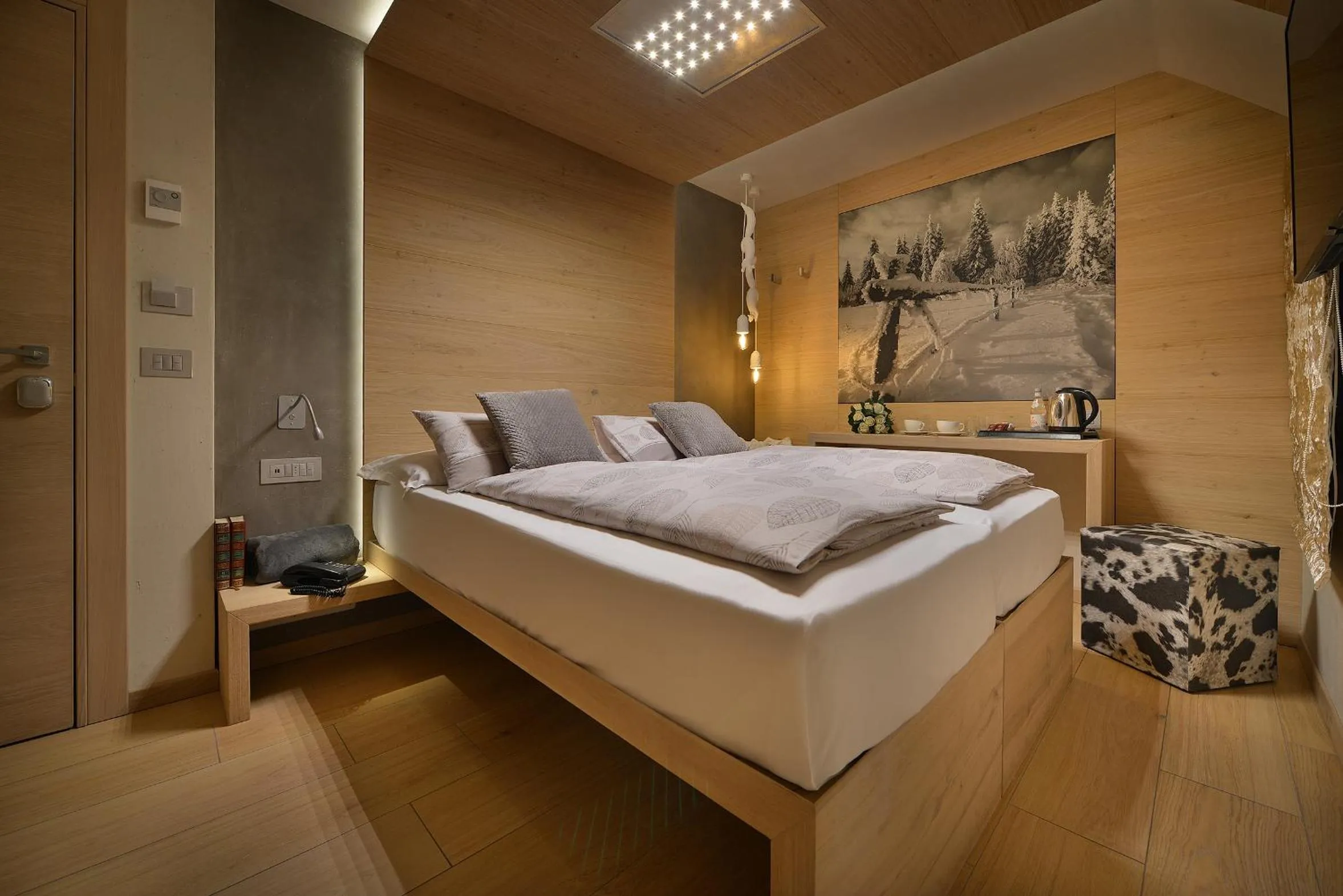 Bed in Hotel Compagnoni
