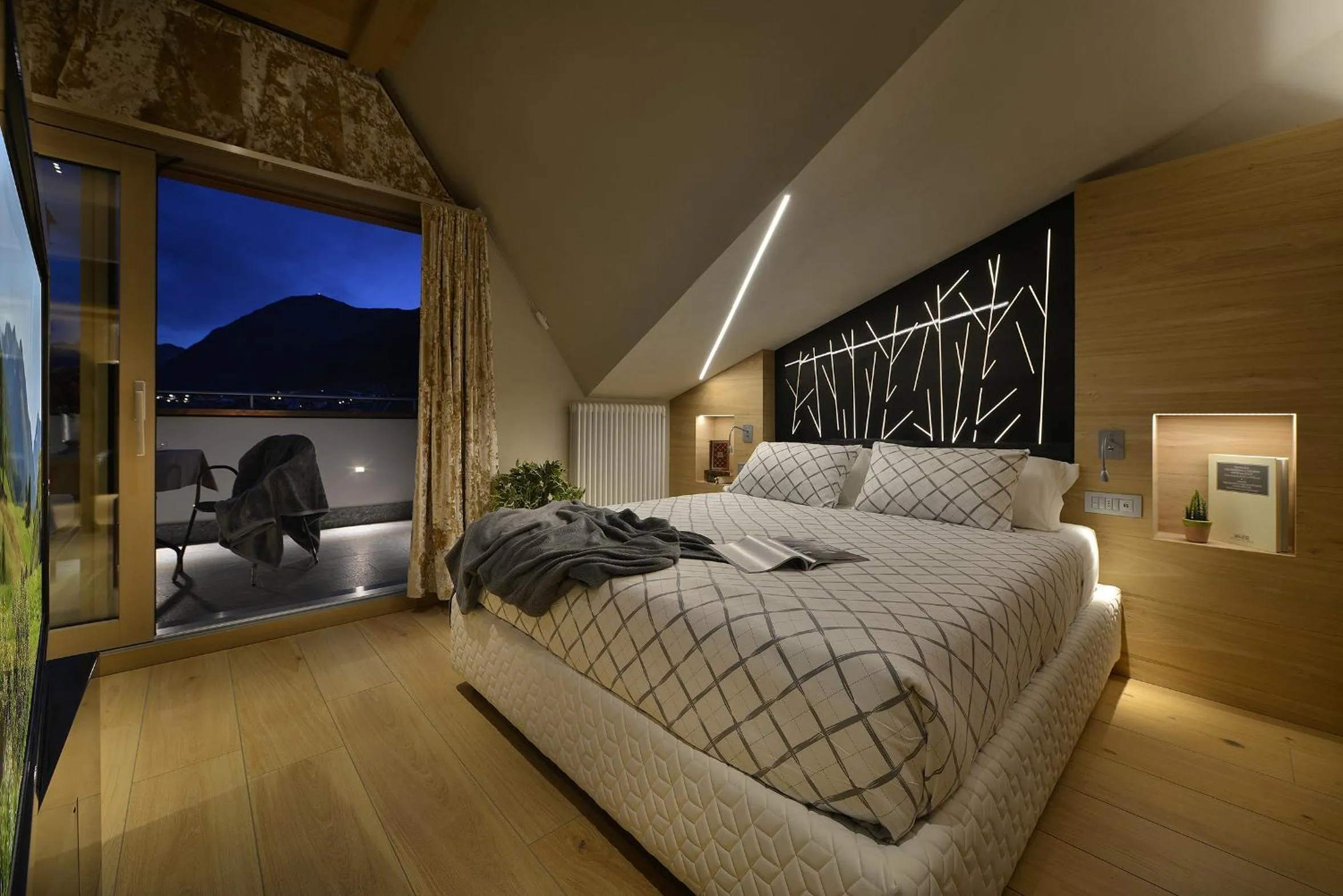 Bed in Hotel Compagnoni