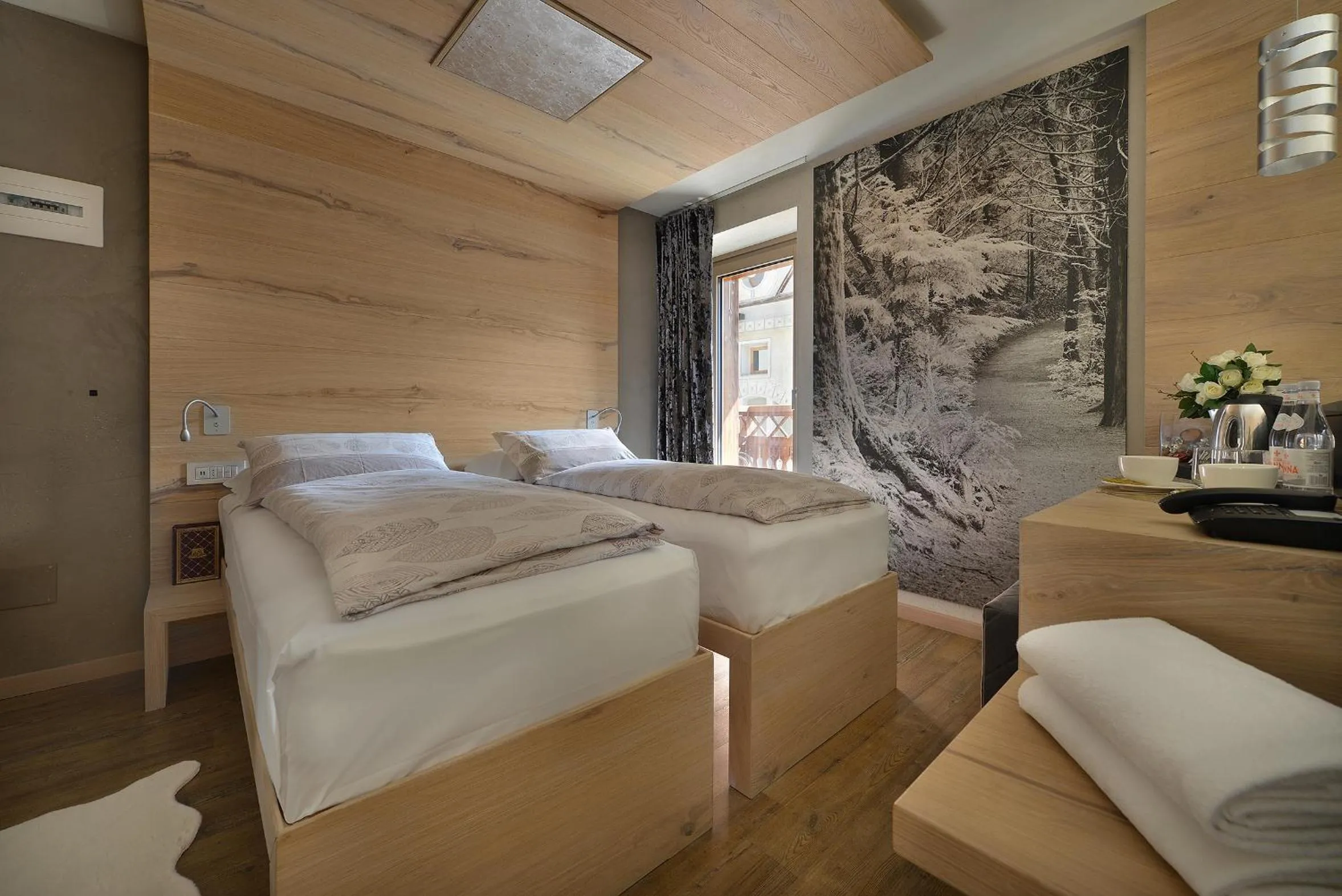 Bed in Hotel Compagnoni