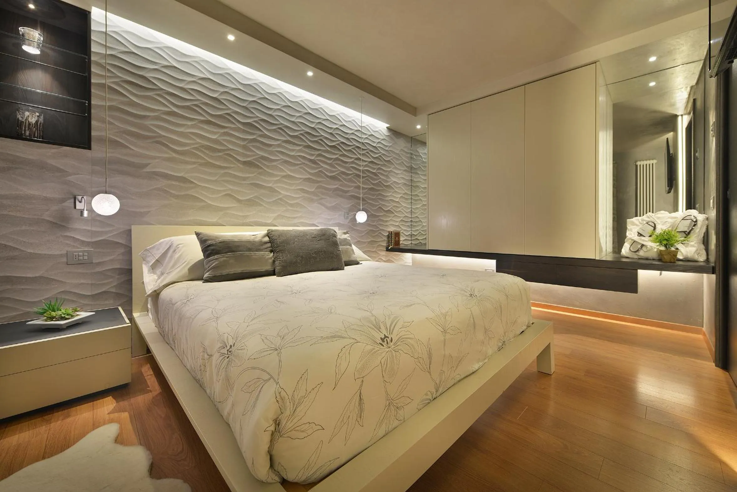 Bed in Hotel Compagnoni