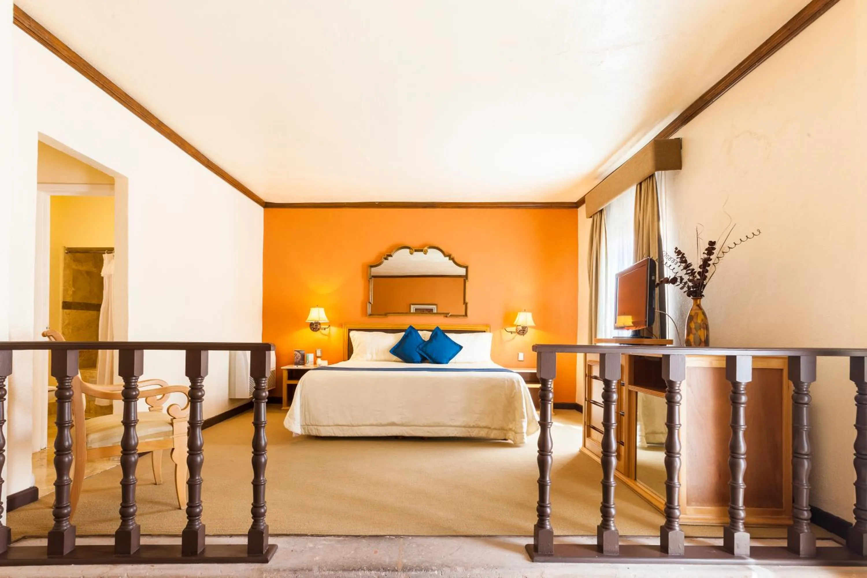 Photo of the whole room, Bed in Hotel Meson de Jobito