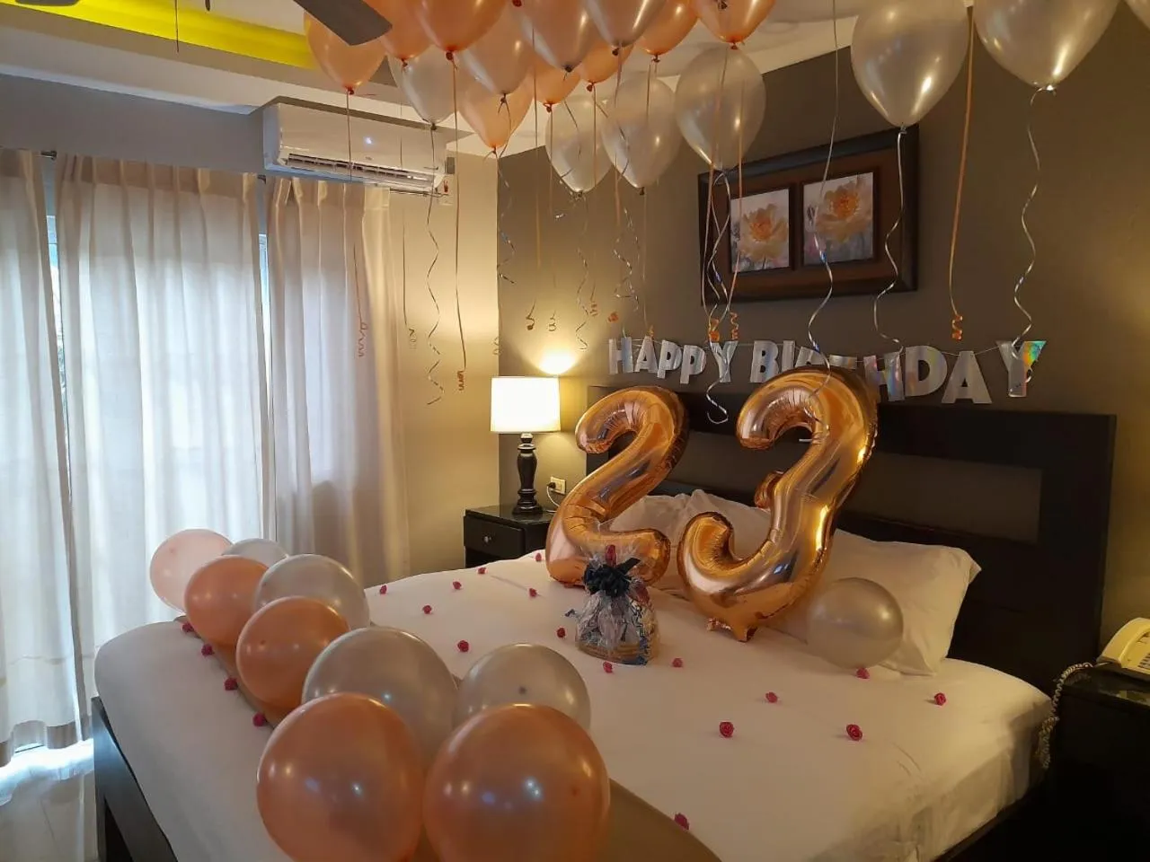 Bed in Christar Villas Hotel