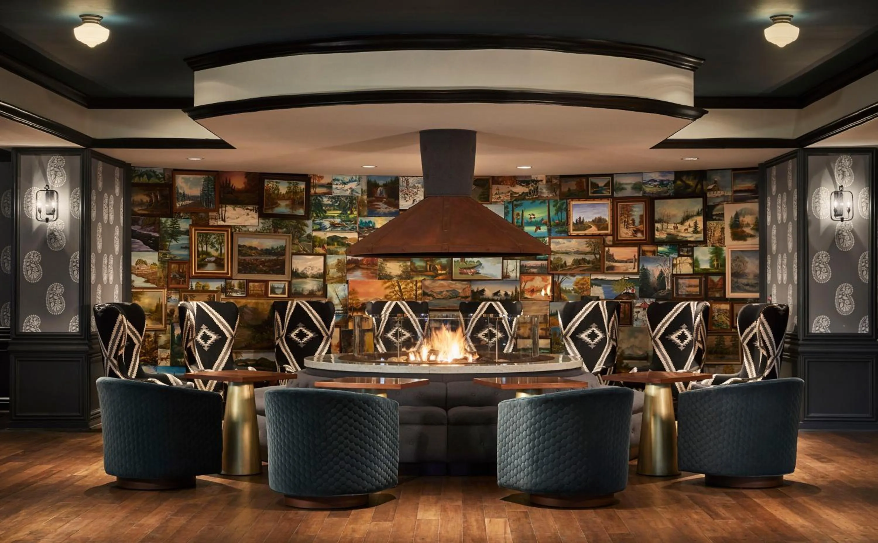 fireplace in Graduate by Hilton Minneapolis