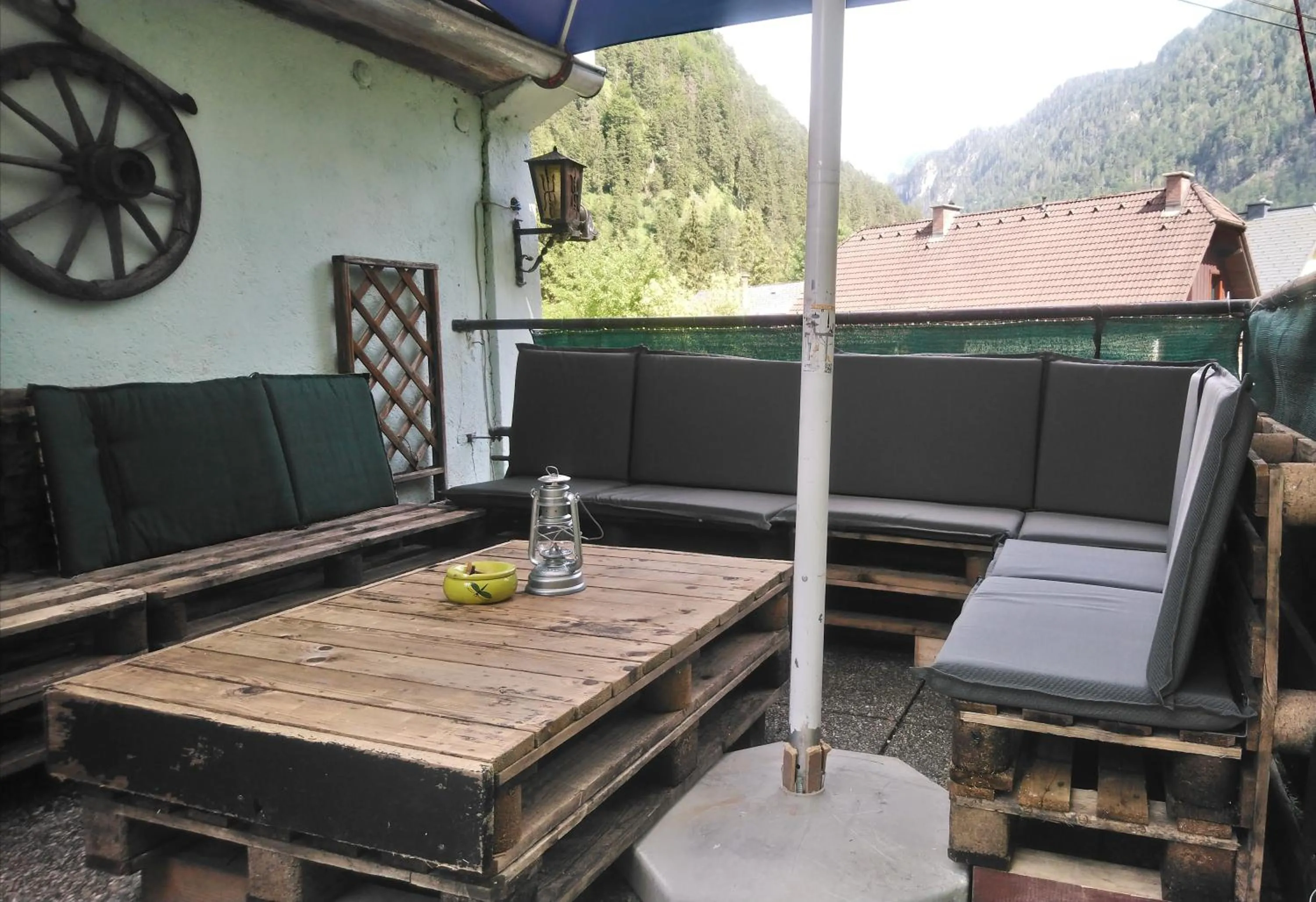 Balcony/Terrace in kajakshop-wildalpen