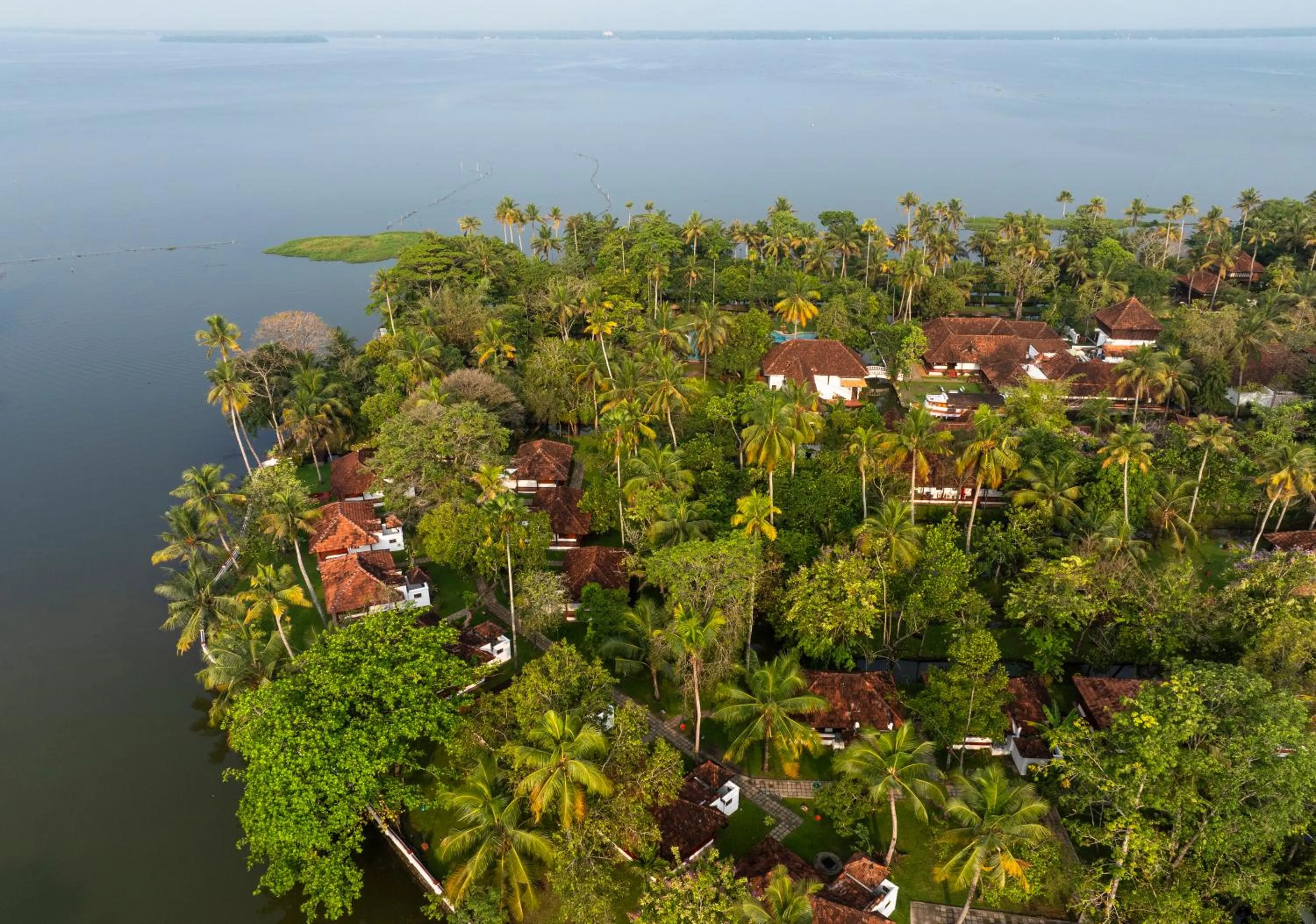 Natural landscape in Coconut Lagoon Kumarakom - A CGH Earth Experience