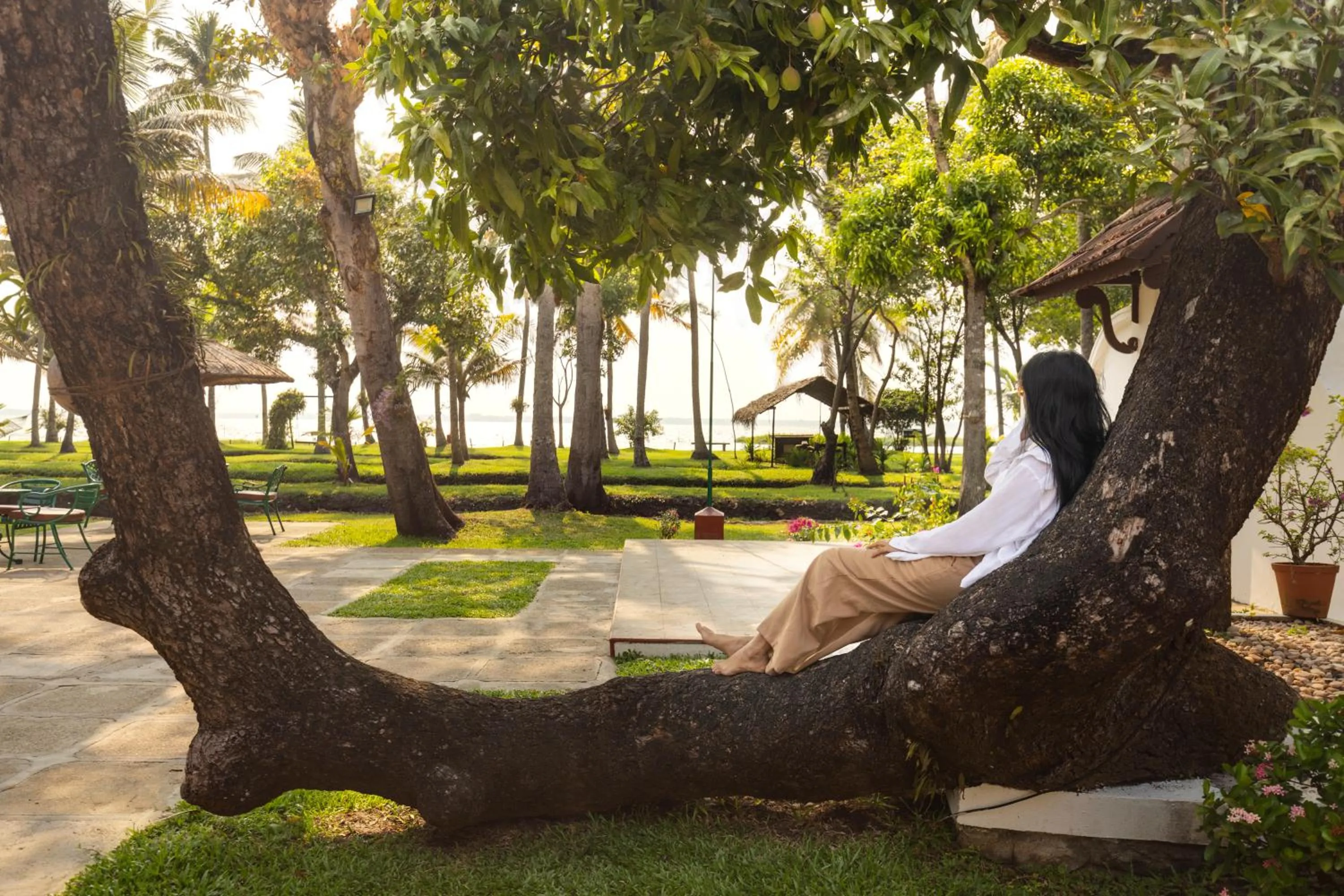Garden view in Coconut Lagoon Kumarakom - A CGH Earth Experience