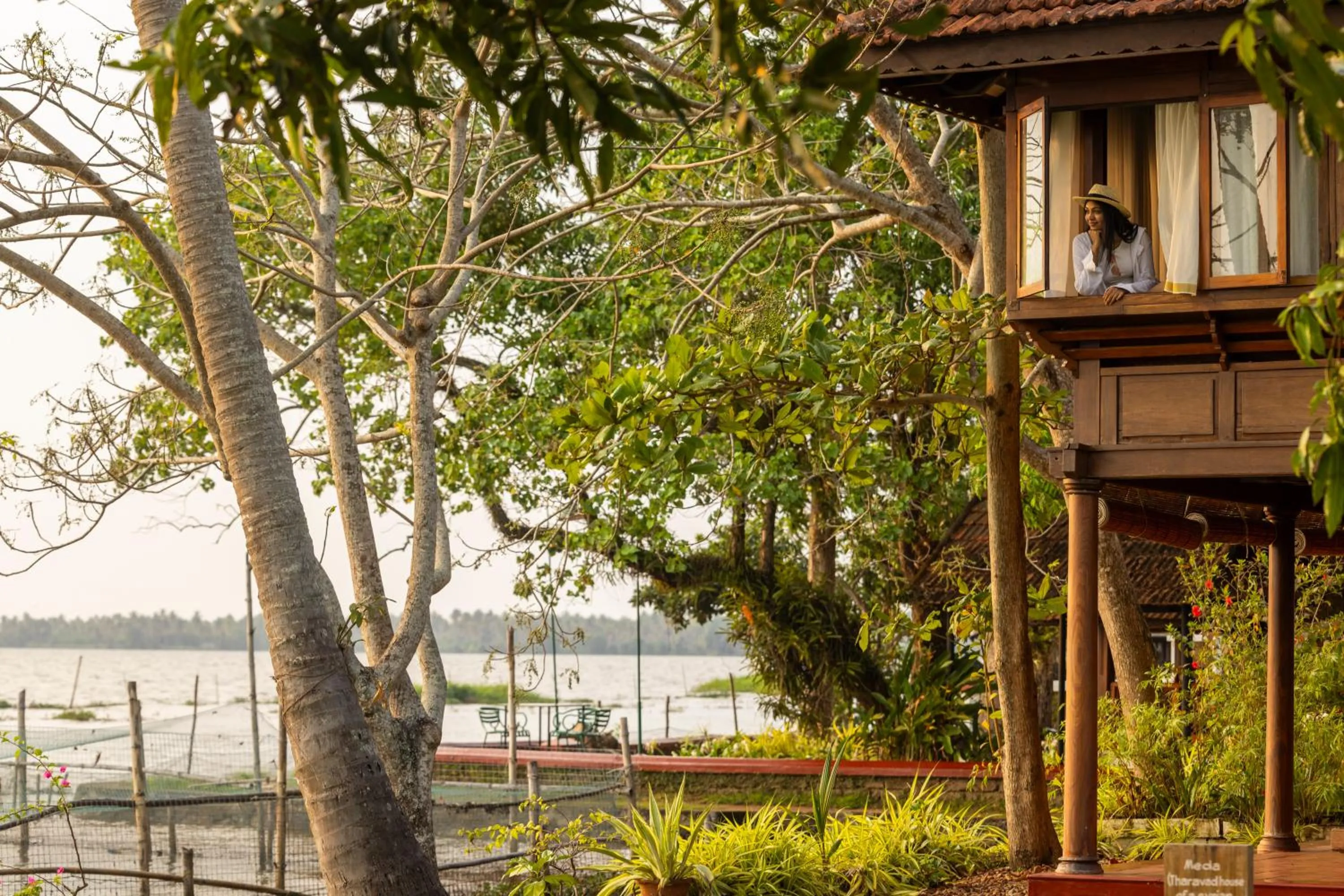 Garden view in Coconut Lagoon Kumarakom - A CGH Earth Experience