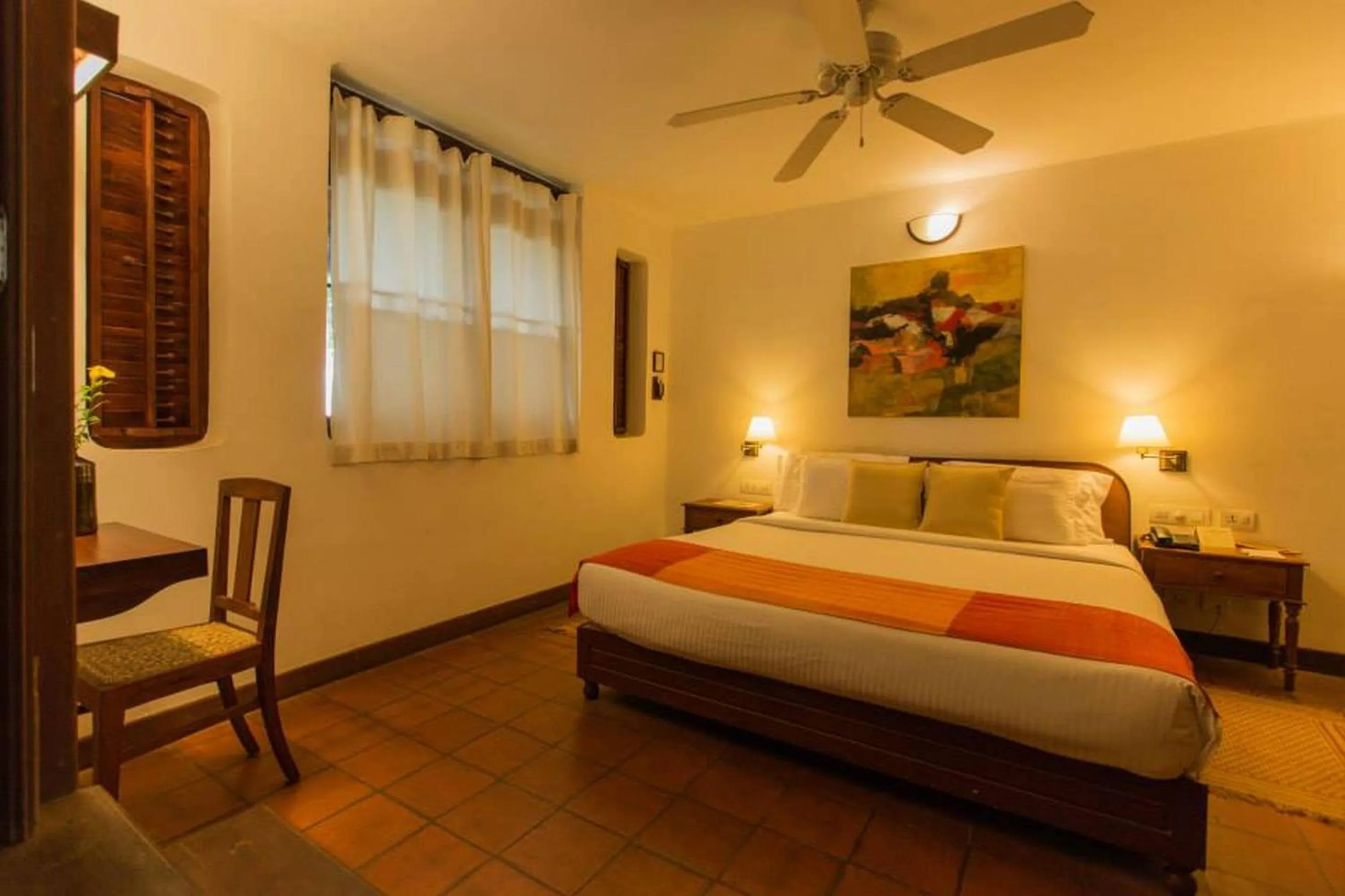 Bedroom, Bed in Coconut Lagoon Kumarakom - A CGH Earth Experience