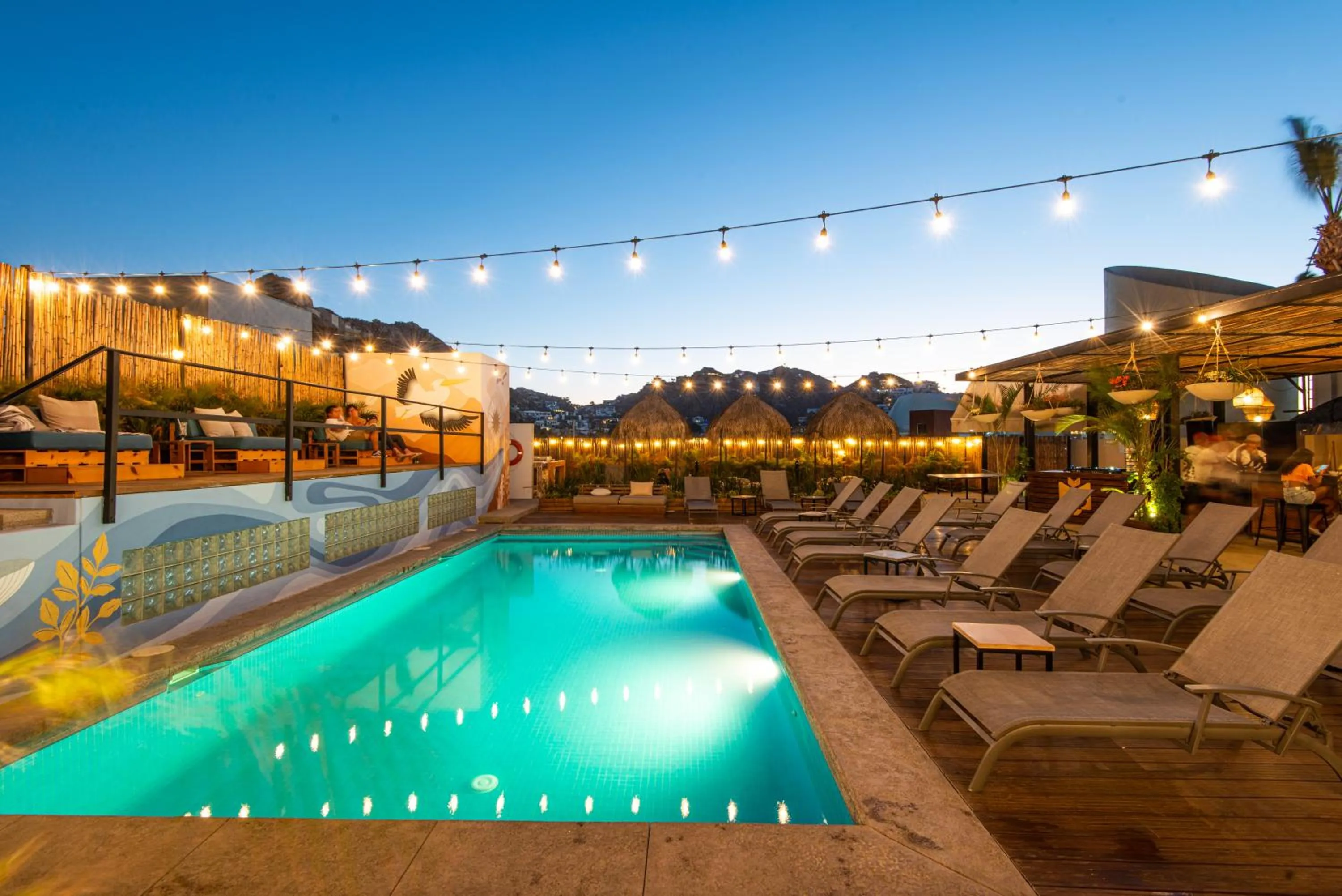 Swimming pool in Mayan Monkey Los Cabos - Social Hotel