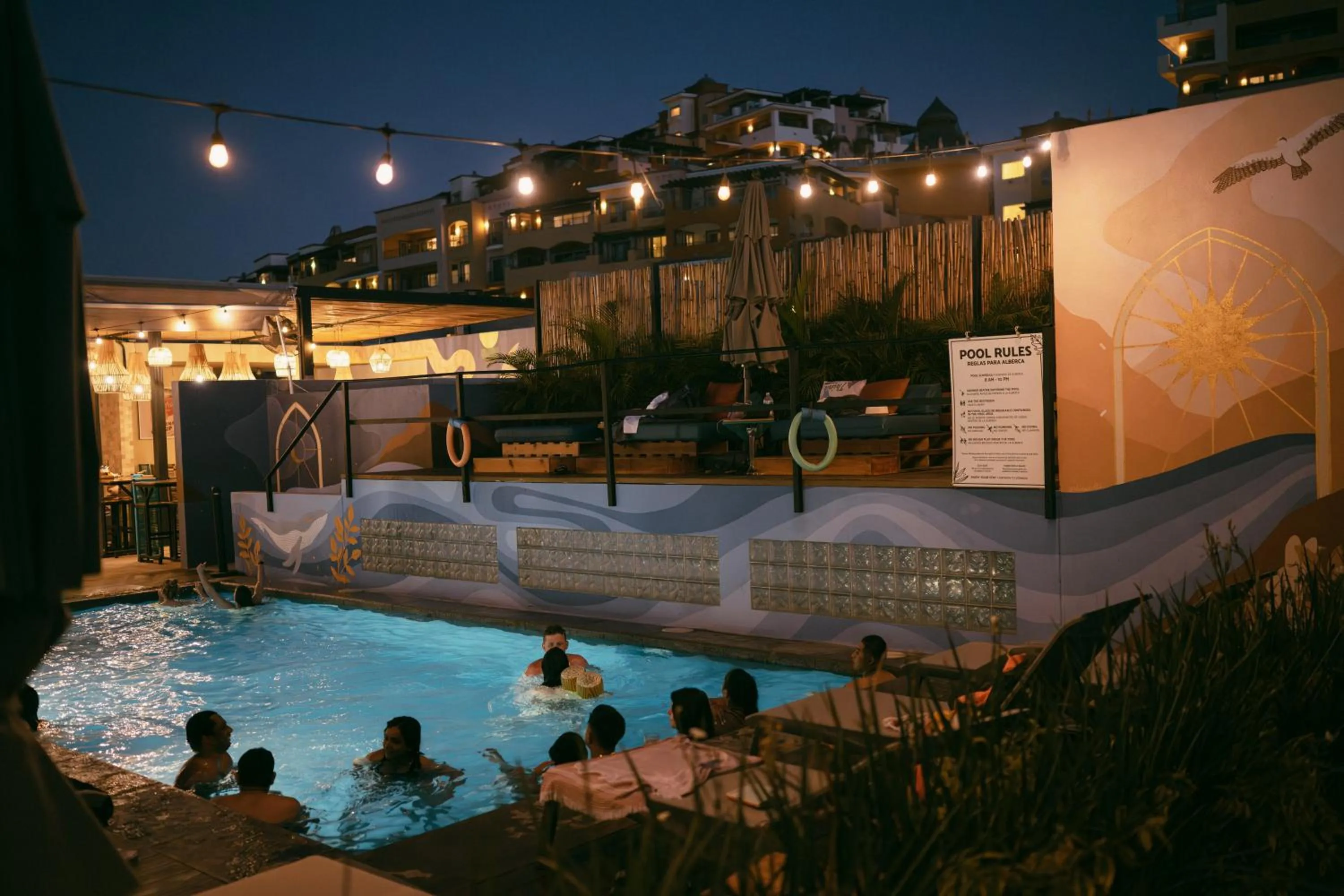 Pool view in Mayan Monkey Los Cabos - Social Hotel