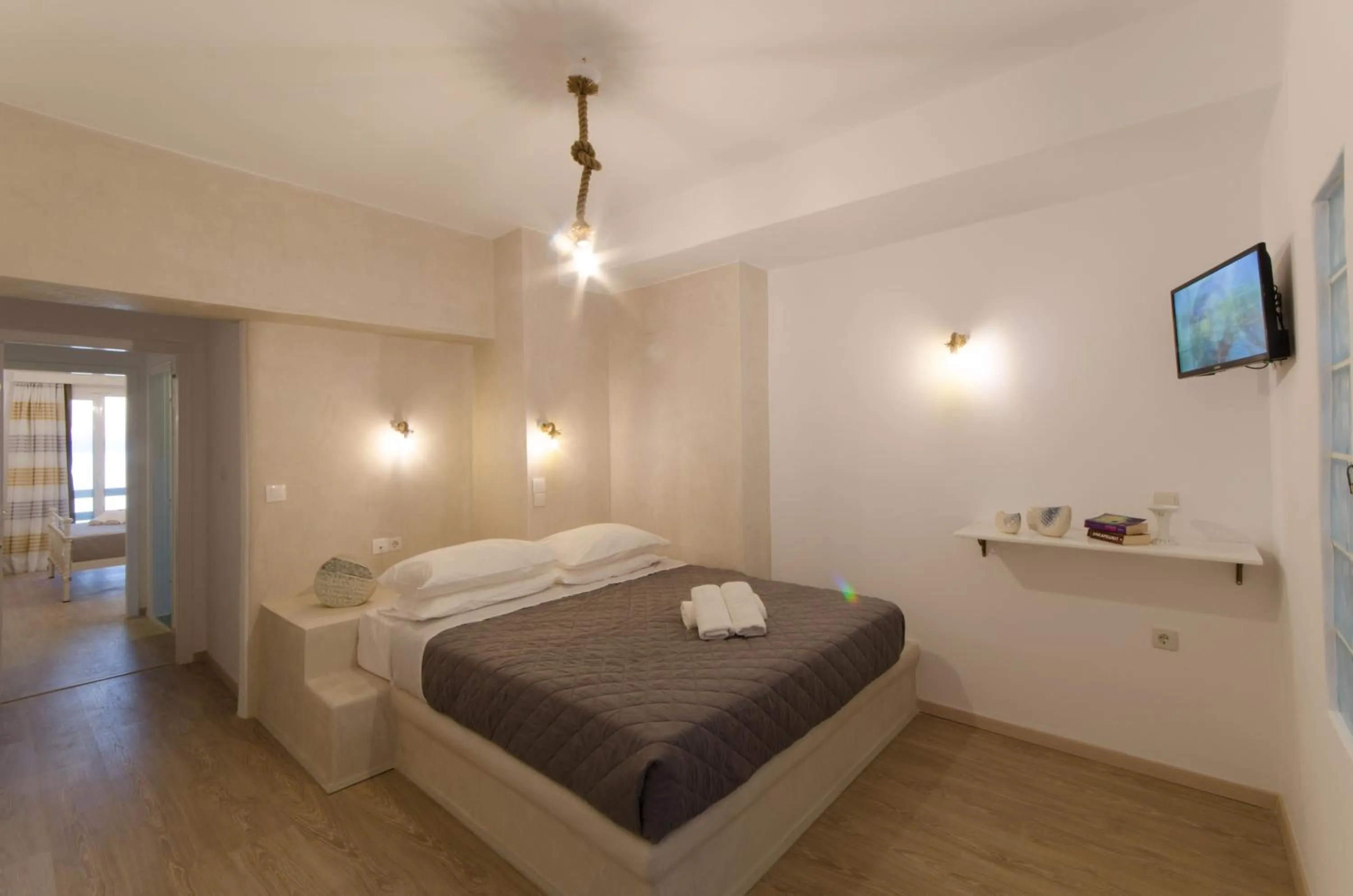 Bed in Nikolas Hotel