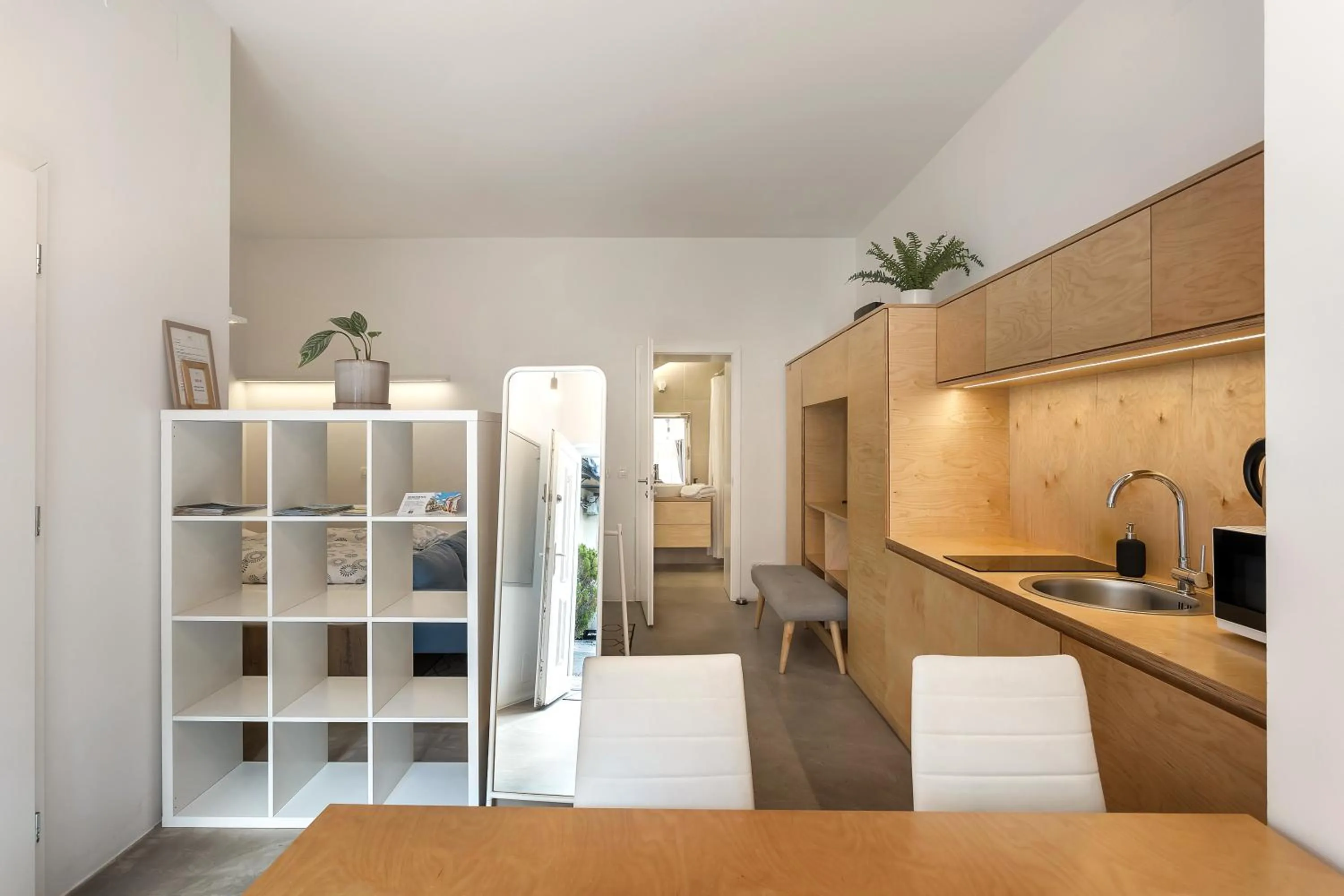 kitchen in Pekarna apartments