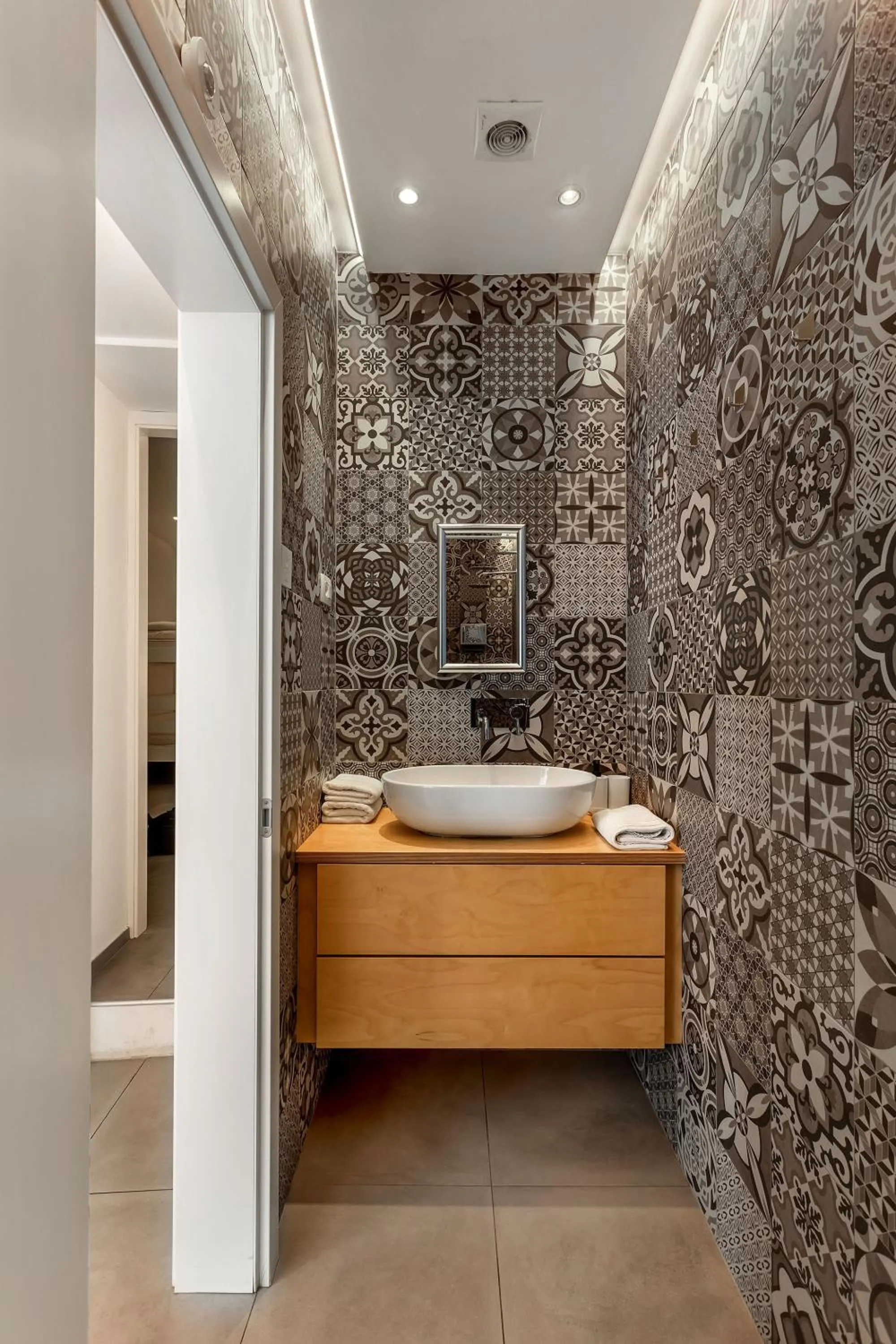 Bathroom in Pekarna apartments