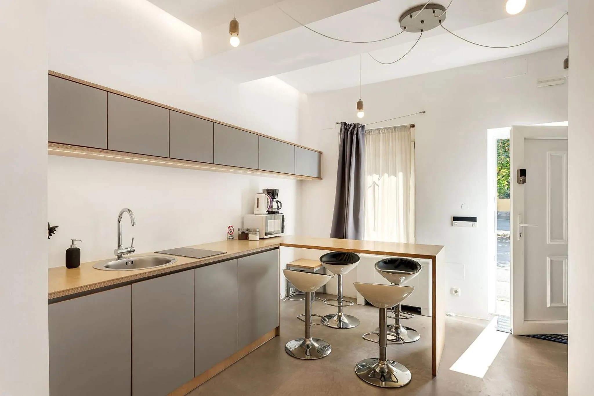 kitchen in Pekarna apartments