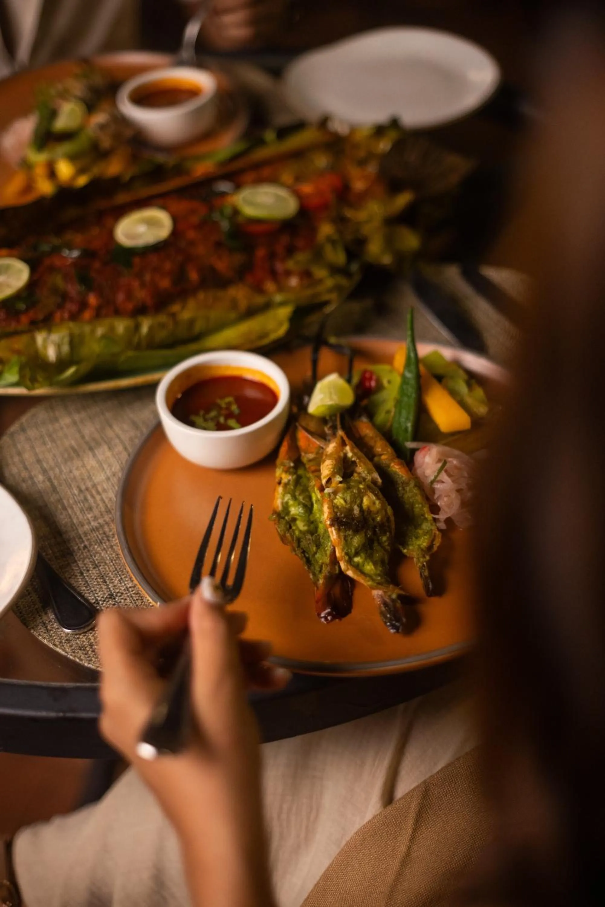 Food in Brunton Boatyard - A CGH Earth Experience