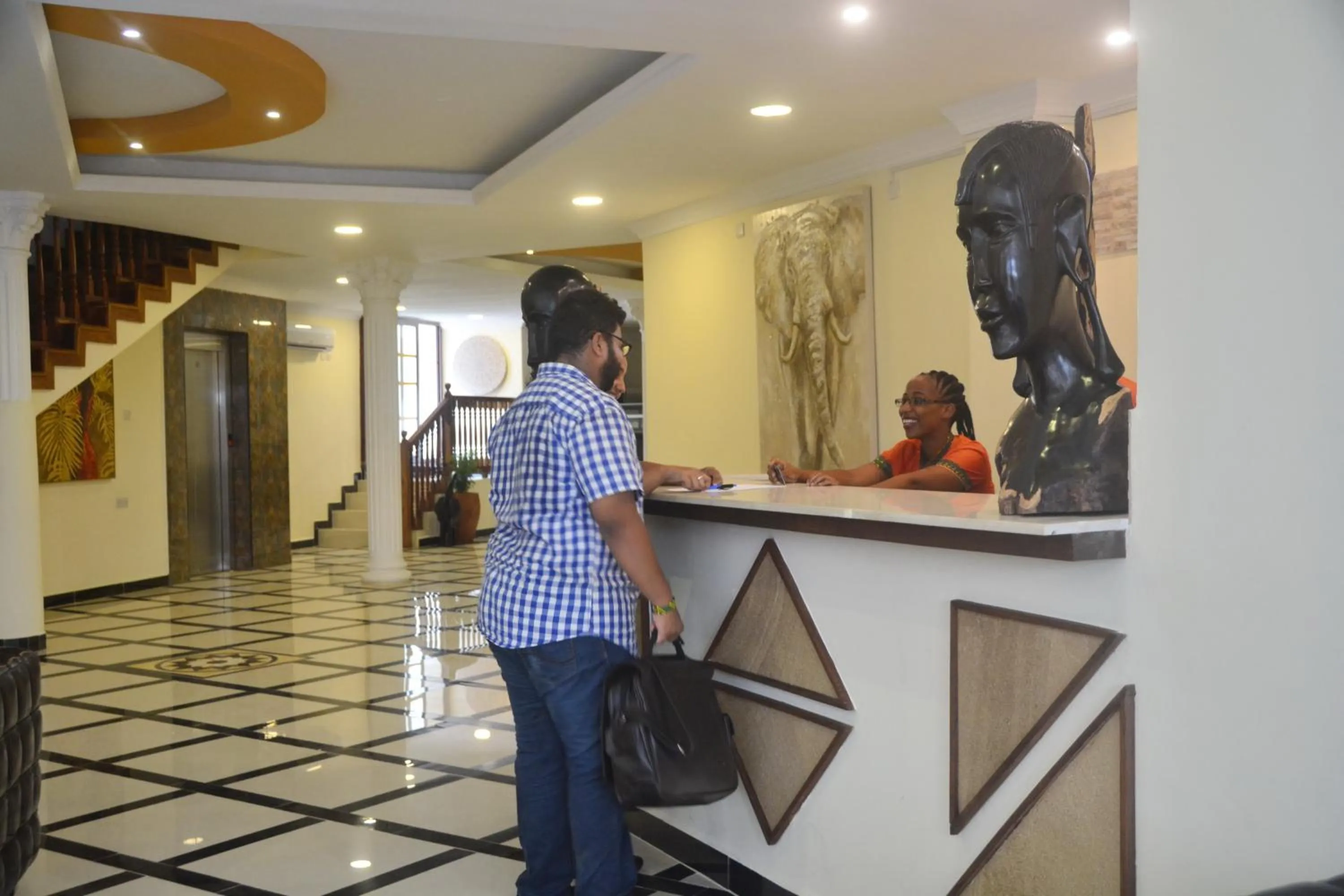 Lobby or reception in Spice Palace Hotel
