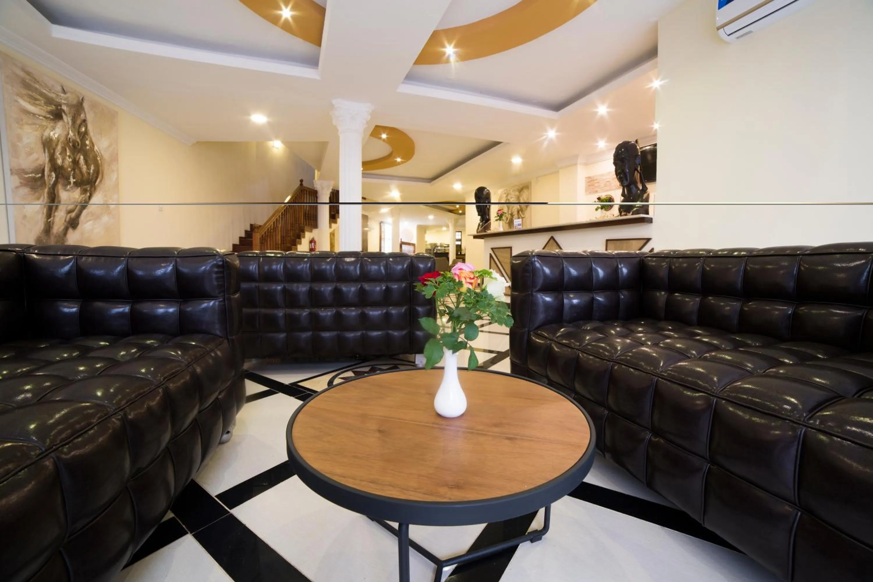 Seating area in Spice Palace Hotel