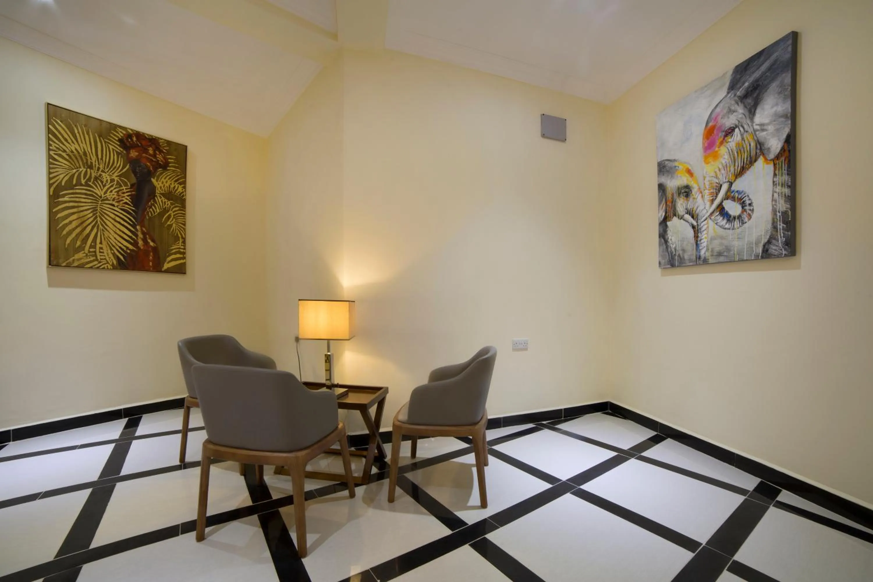 Seating area in Spice Palace Hotel