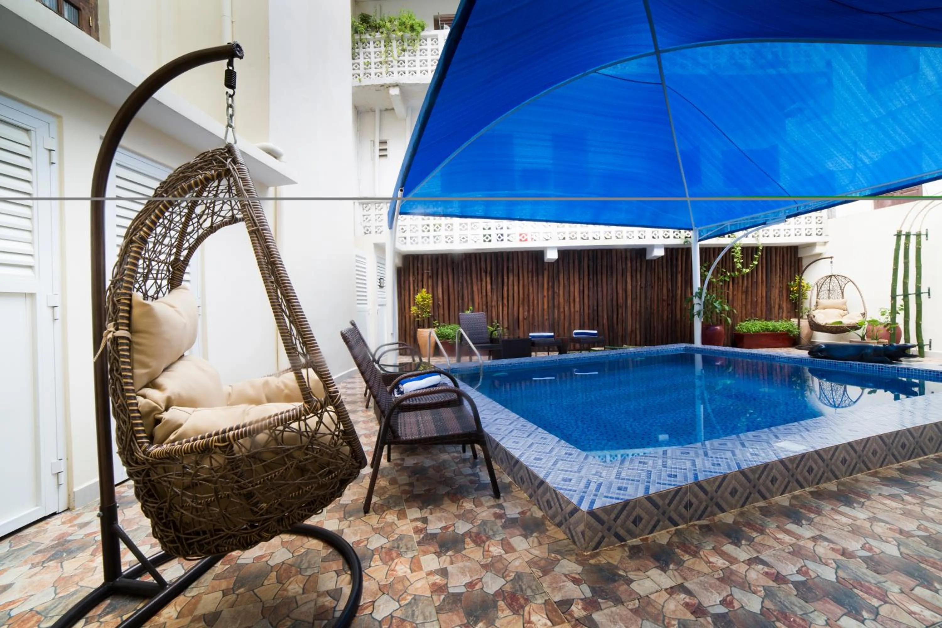 Swimming pool in Spice Palace Hotel