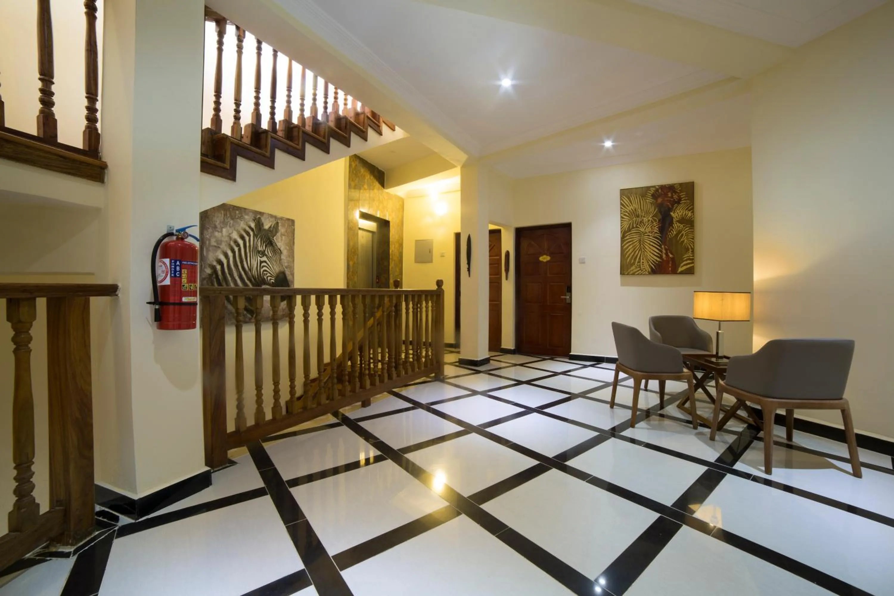 Seating area in Spice Palace Hotel