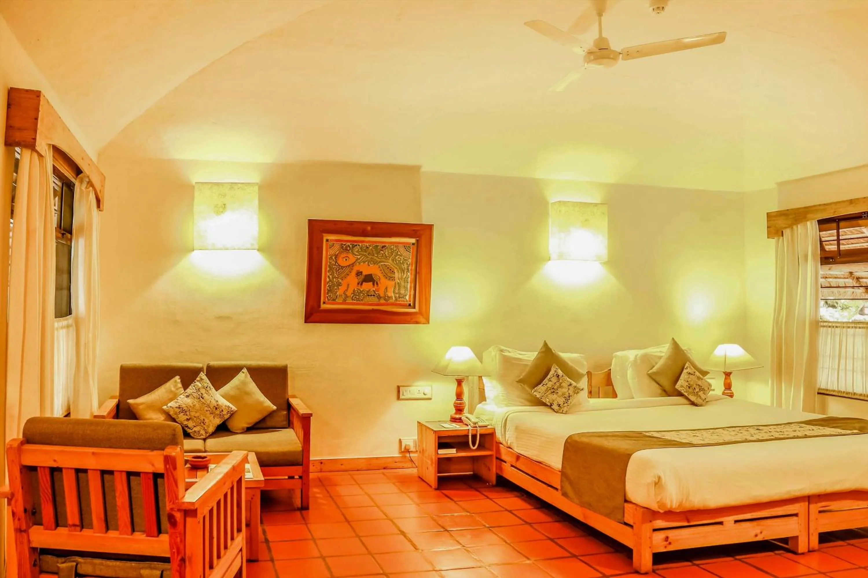 Photo of the whole room, Bed in Spice Village Thekkady - A CGH Earth Experience