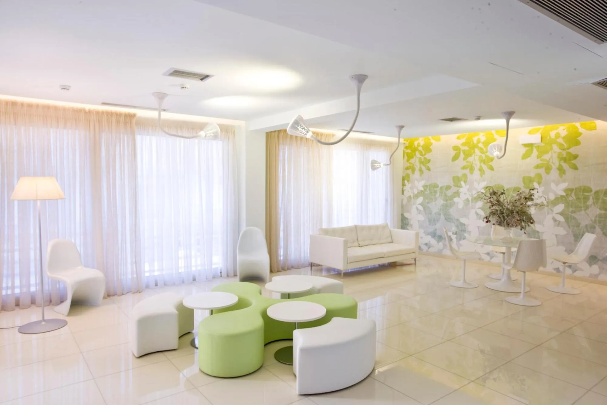 Communal lounge/ TV room in Nefeli Apartments